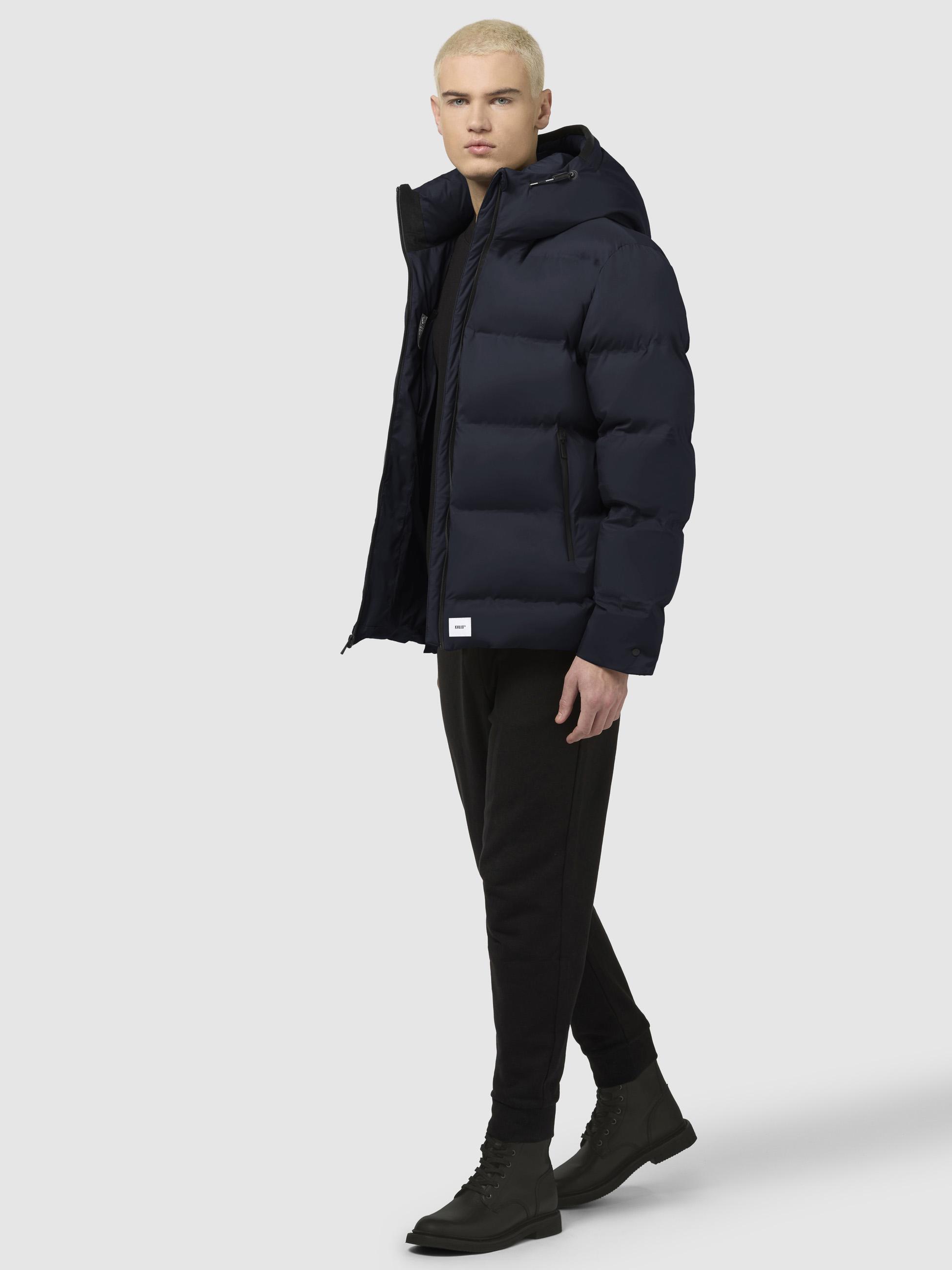 Warme Winter Steppjacke "Silas2-YM" Dark Navy