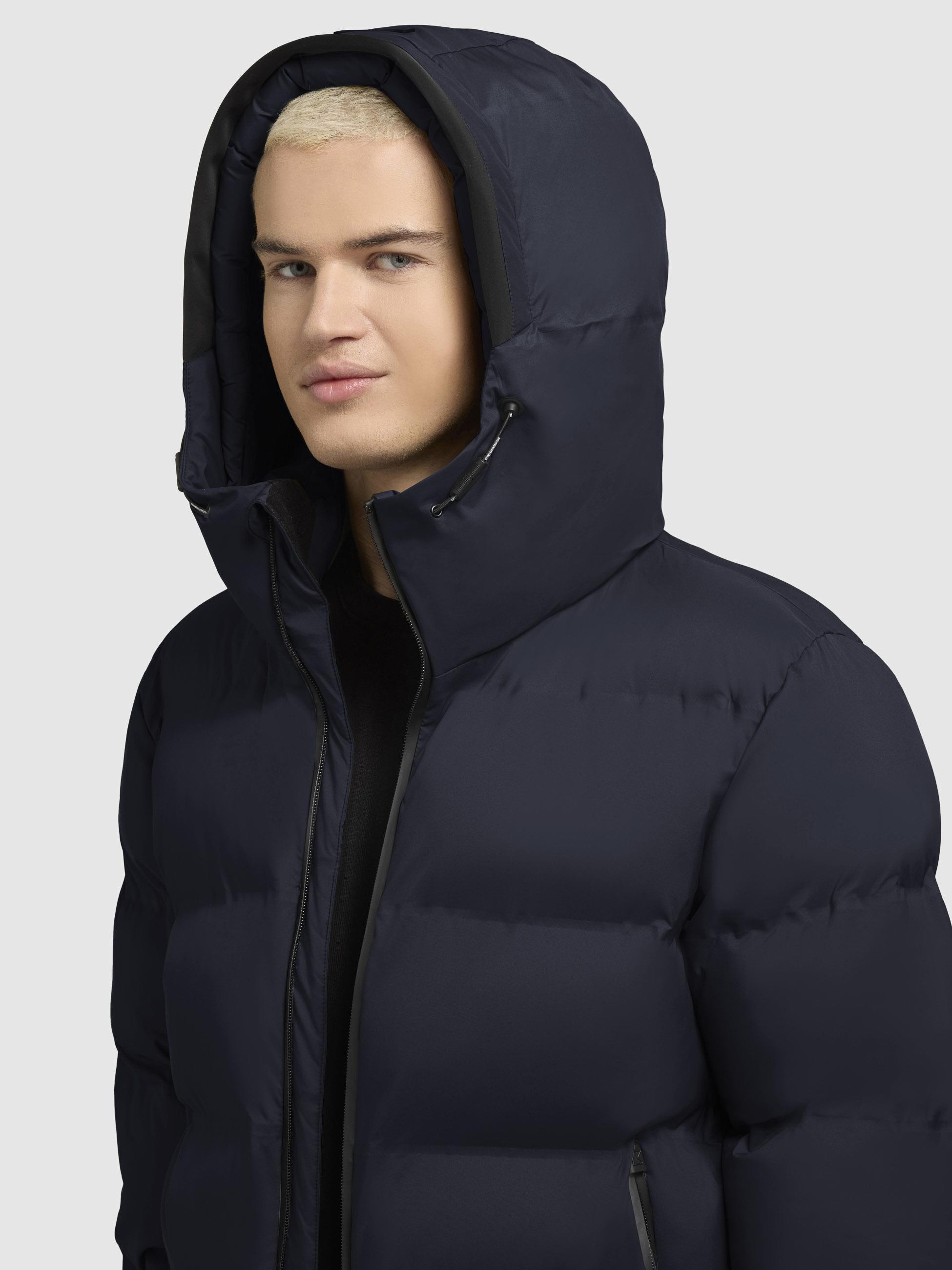 Warme Winter Steppjacke "Silas2-YM" Dark Navy