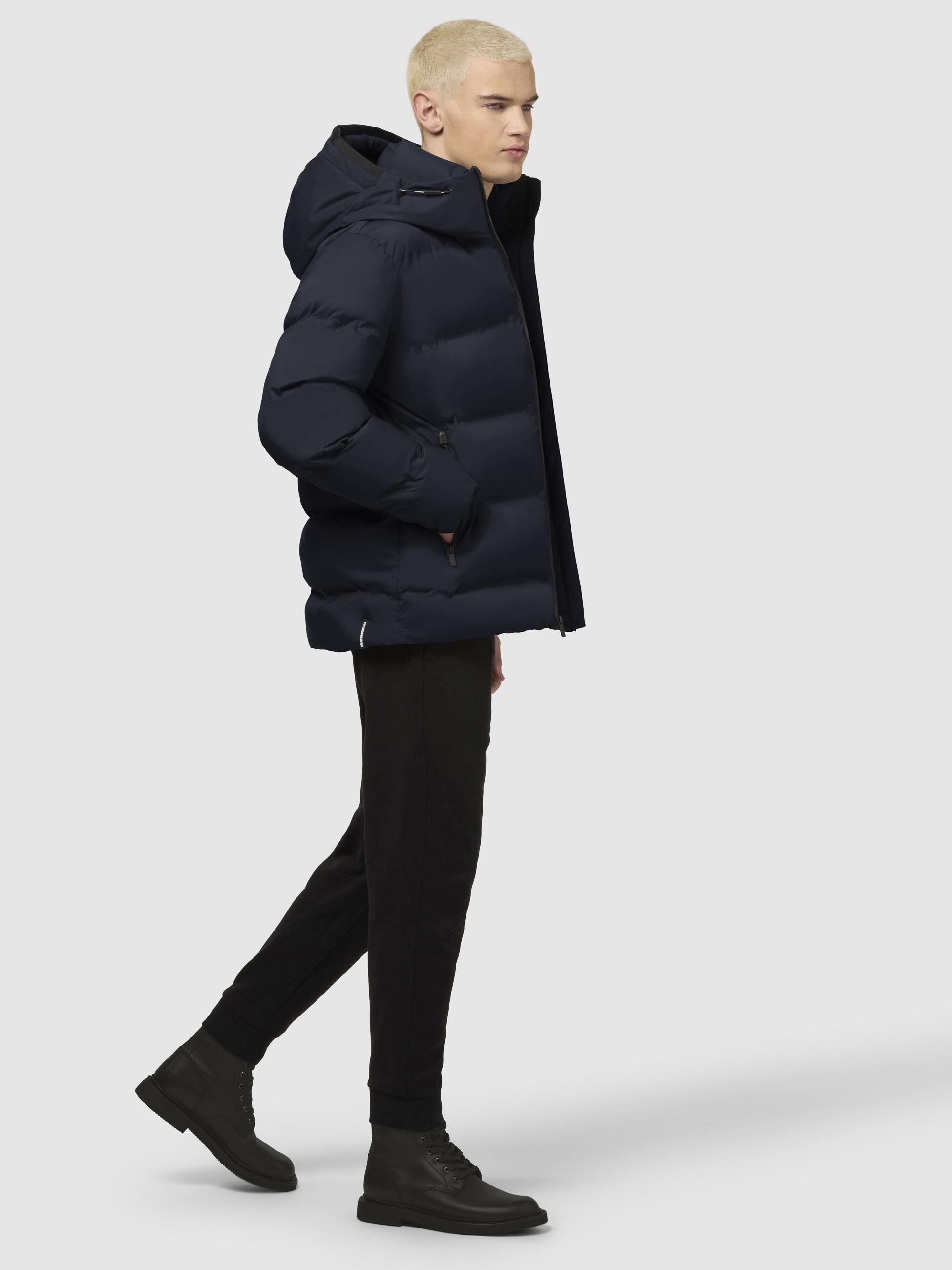 Warme Winter Steppjacke "Silas2-YM" Dark Navy