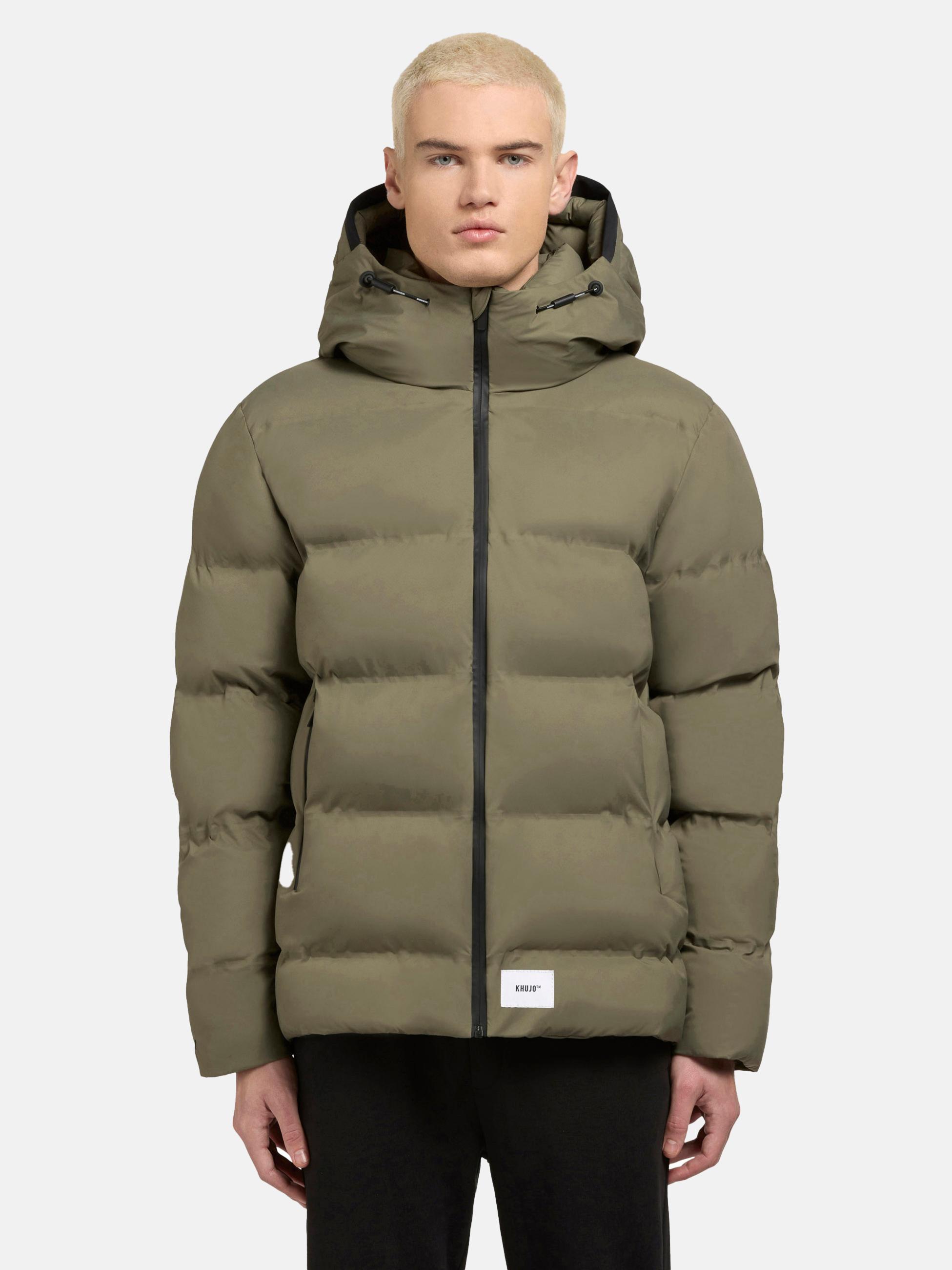 Warme Winter Steppjacke "Silas2-YM" Light Moss Green