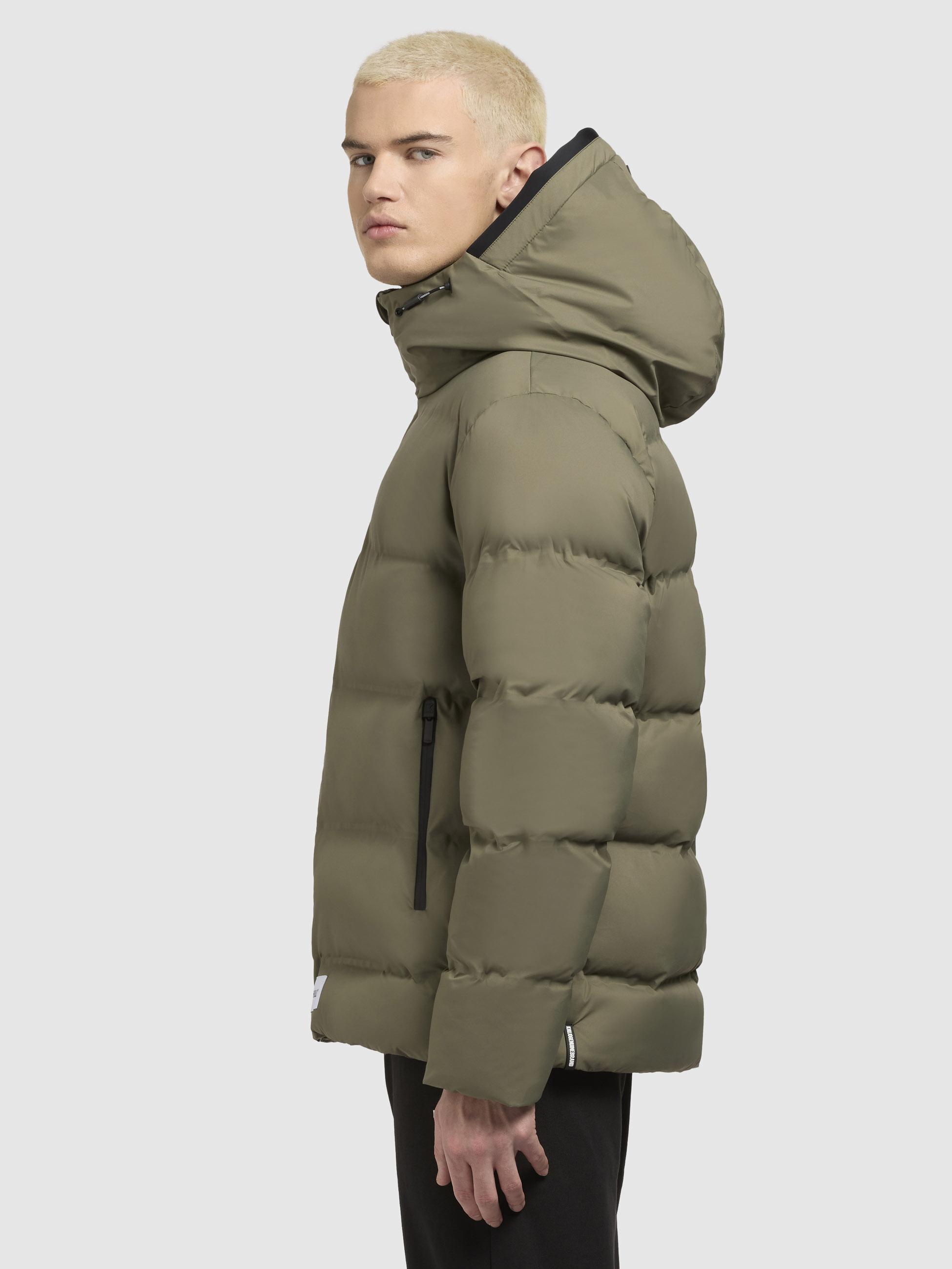 Warme Winter Steppjacke "Silas2-YM" Light Moss Green