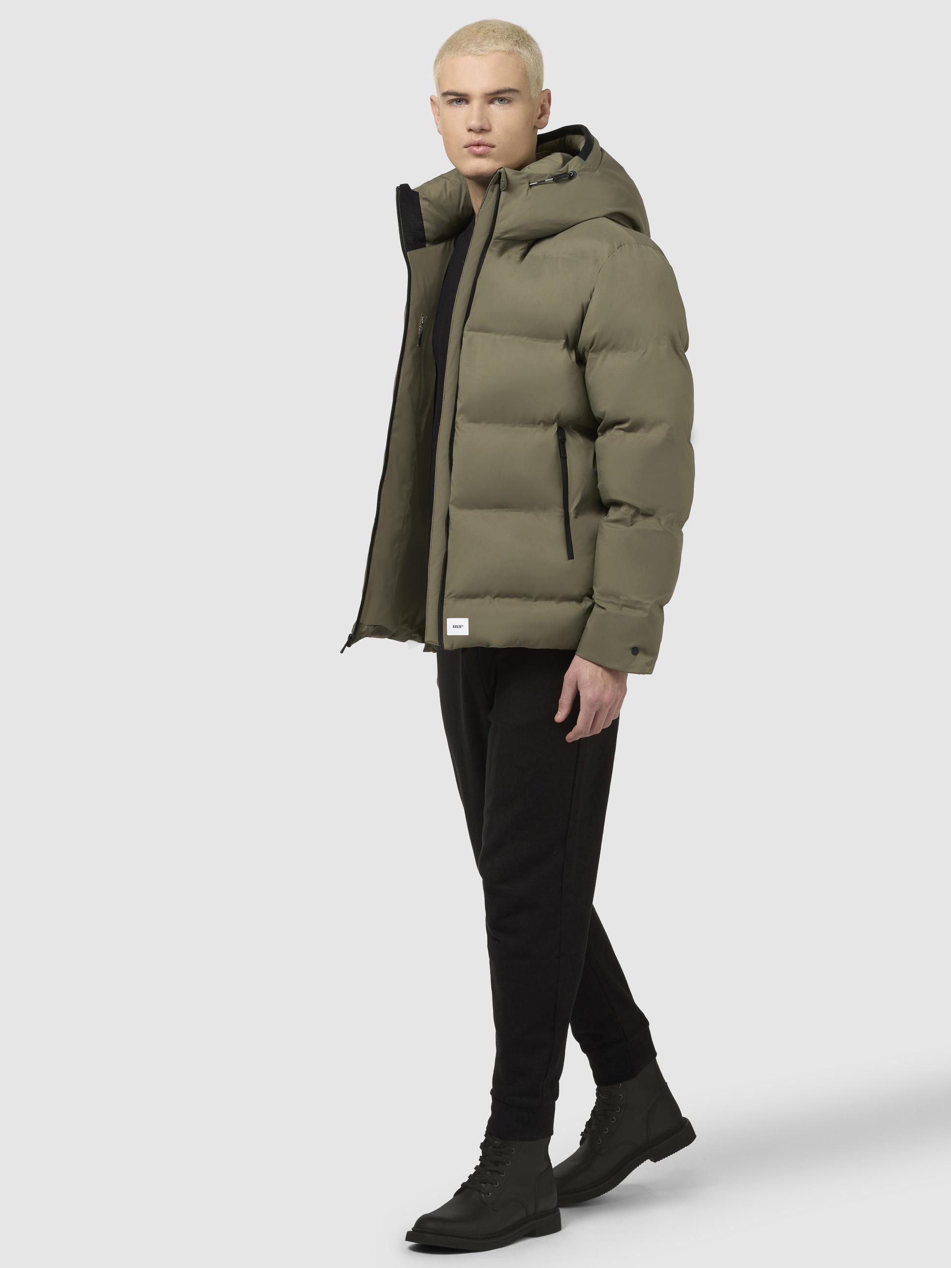 Warme Winter Steppjacke "Silas2-YM" Light Moss Green