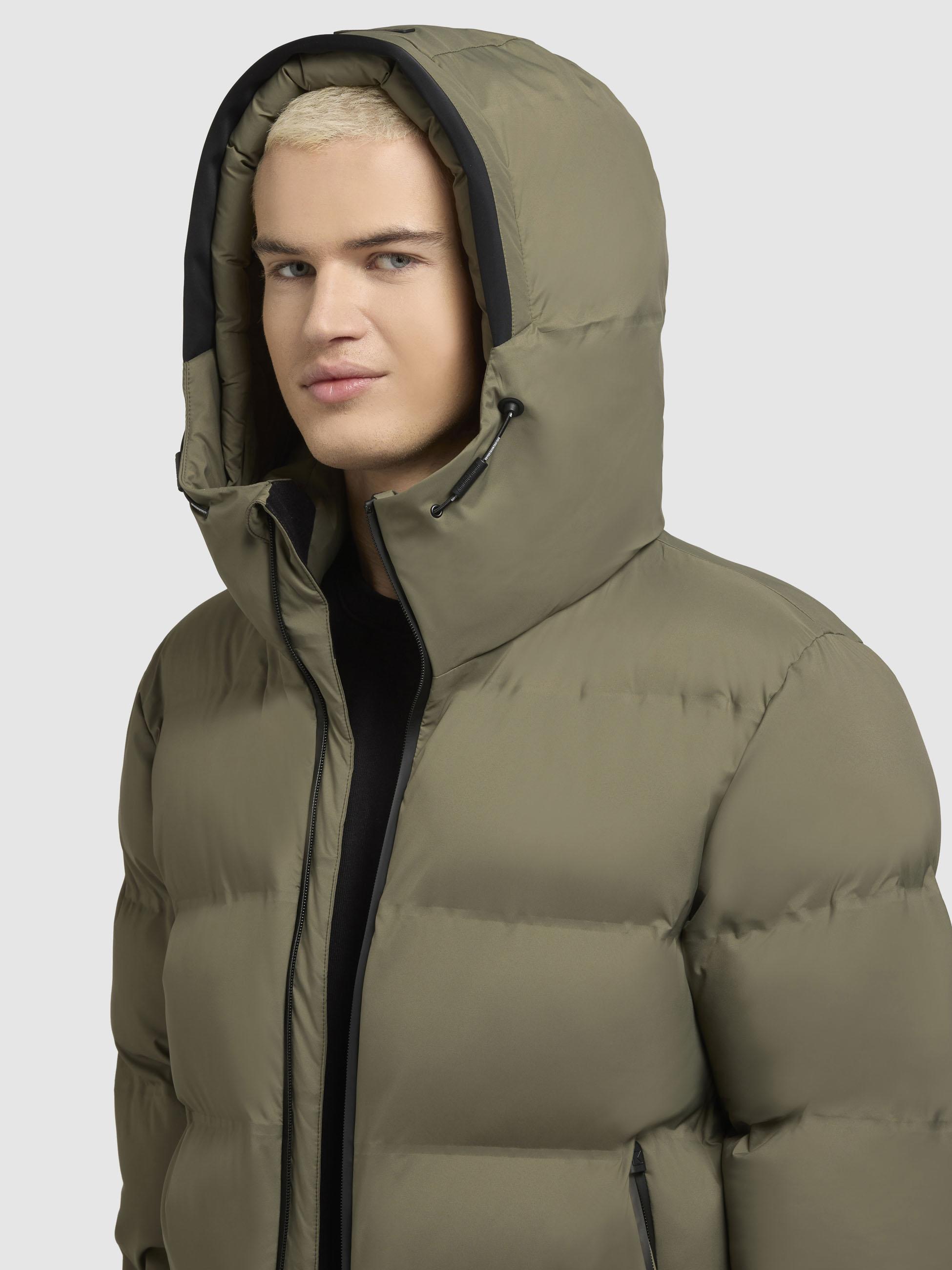 Warme Winter Steppjacke "Silas2-YM" Light Moss Green