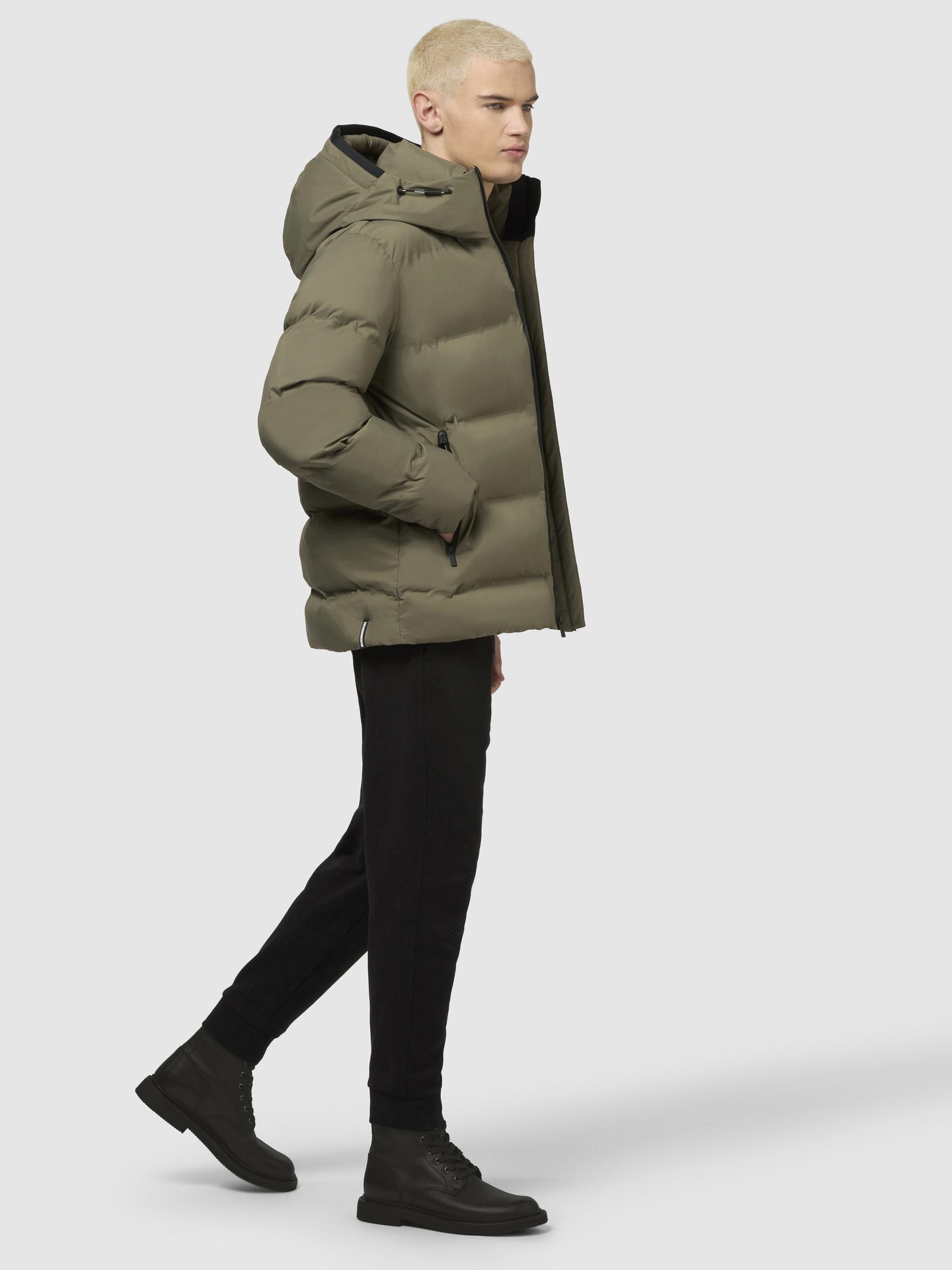 Warme Winter Steppjacke "Silas2-YM" Light Moss Green