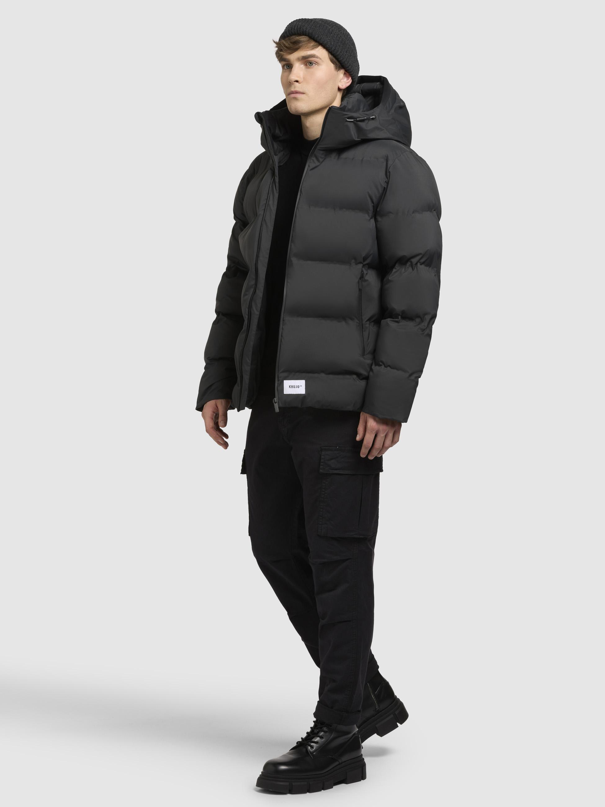 Warme Winter Steppjacke "Silas2-YM" Space Grey