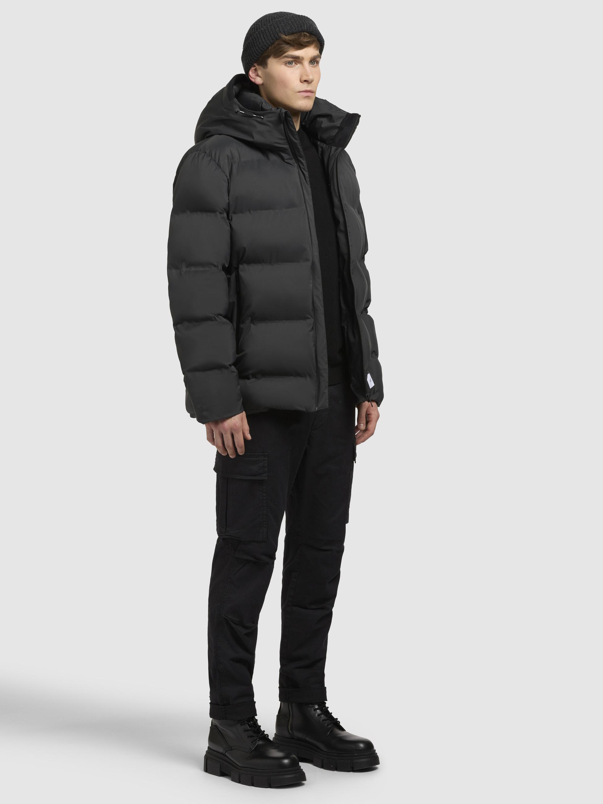 Warme Winter Steppjacke "Silas2-YM" Space Grey