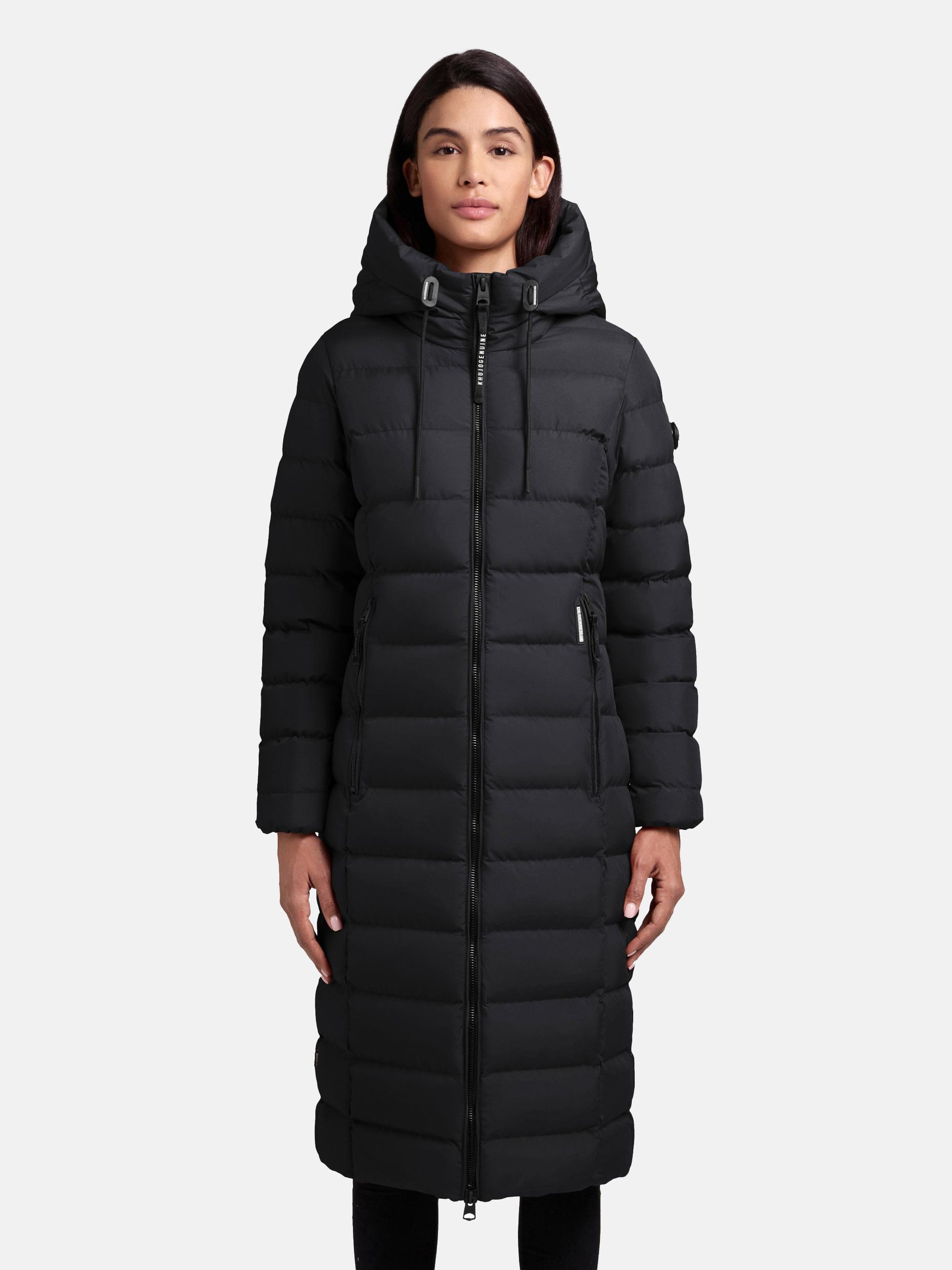 Warmer Steppmantel mit Kapuze Simmie-YM Black