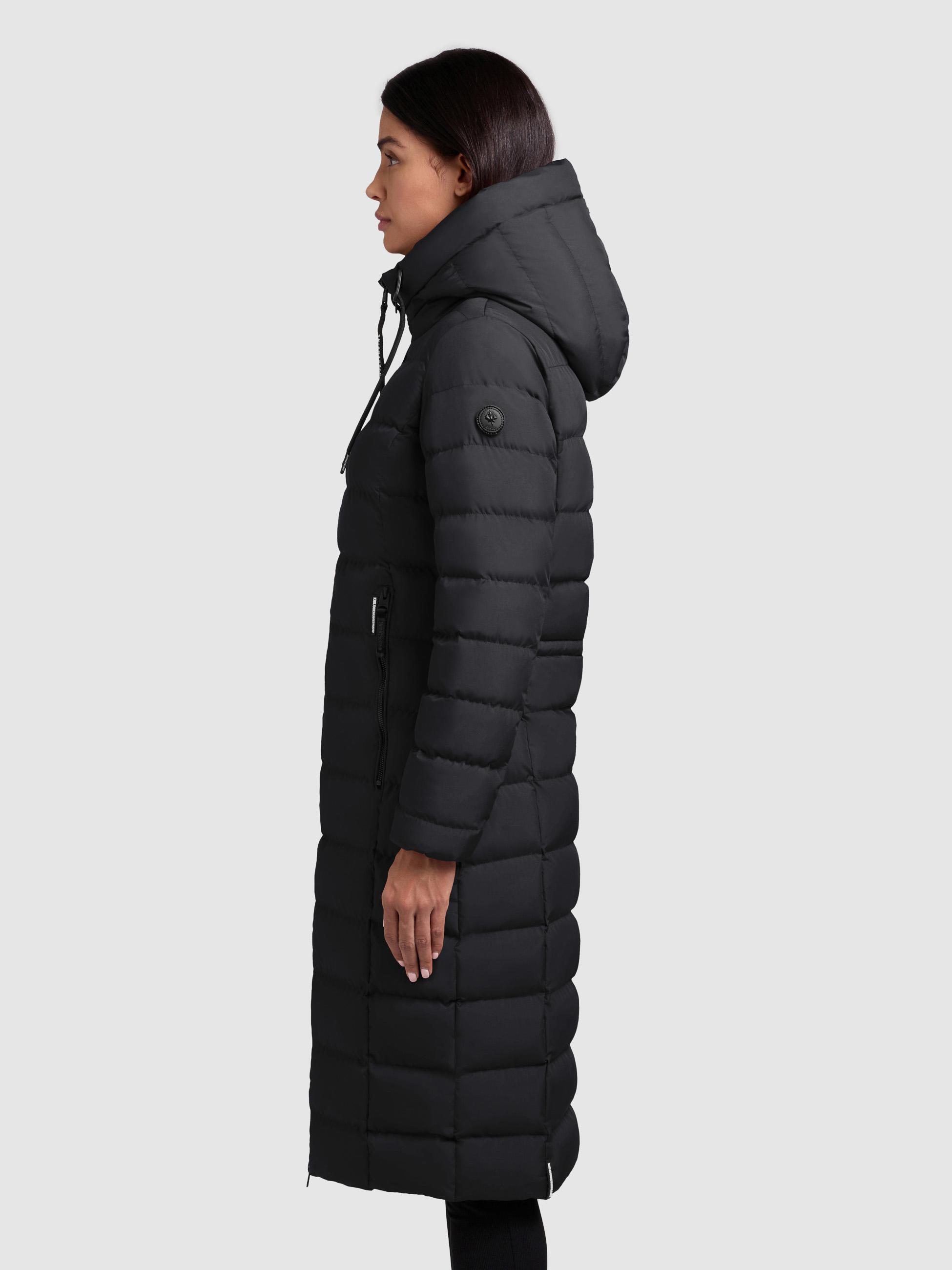 Warmer Steppmantel mit Kapuze Simmie-YM Black