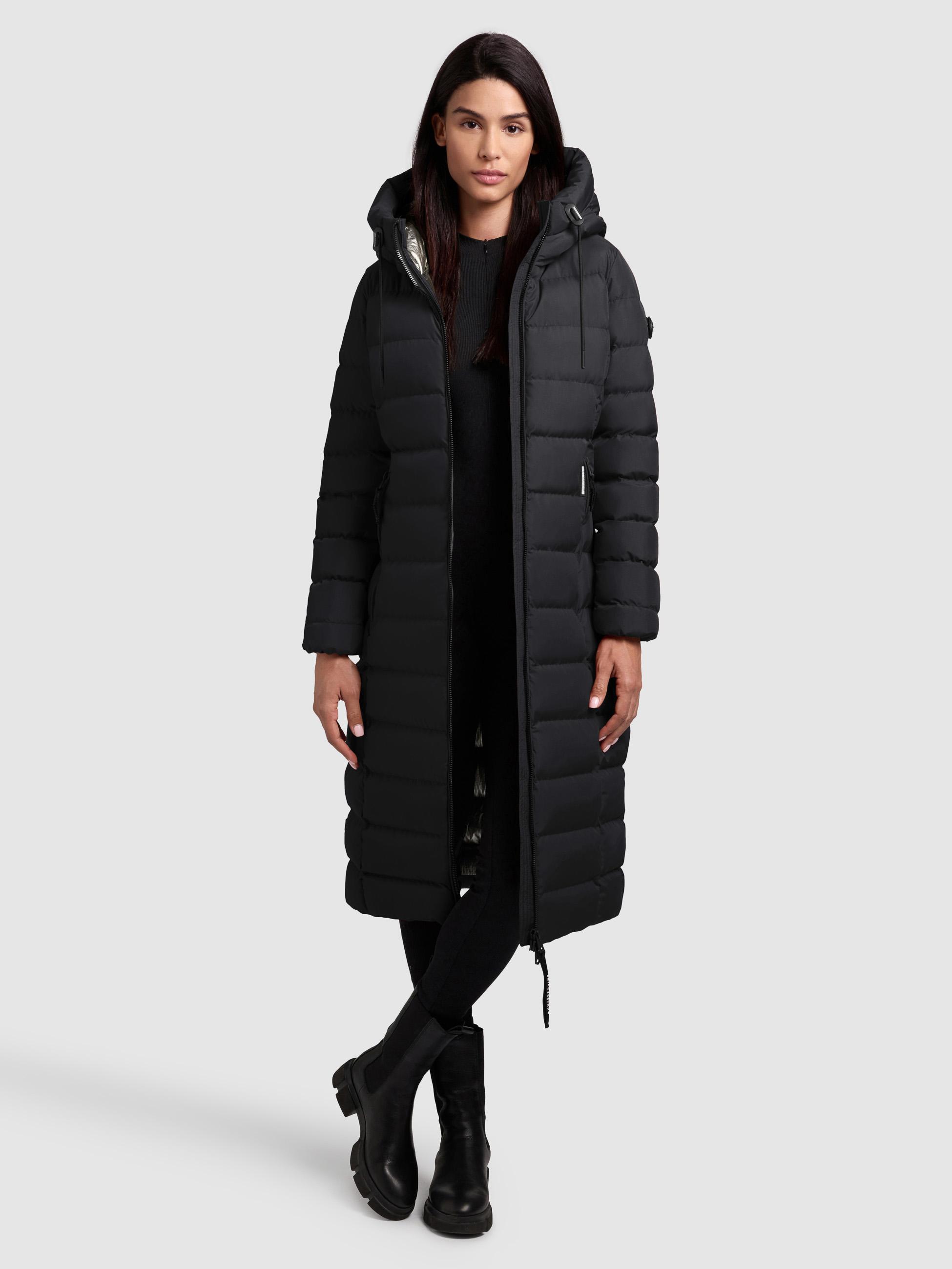 Warmer Steppmantel mit Kapuze Simmie-YM Black