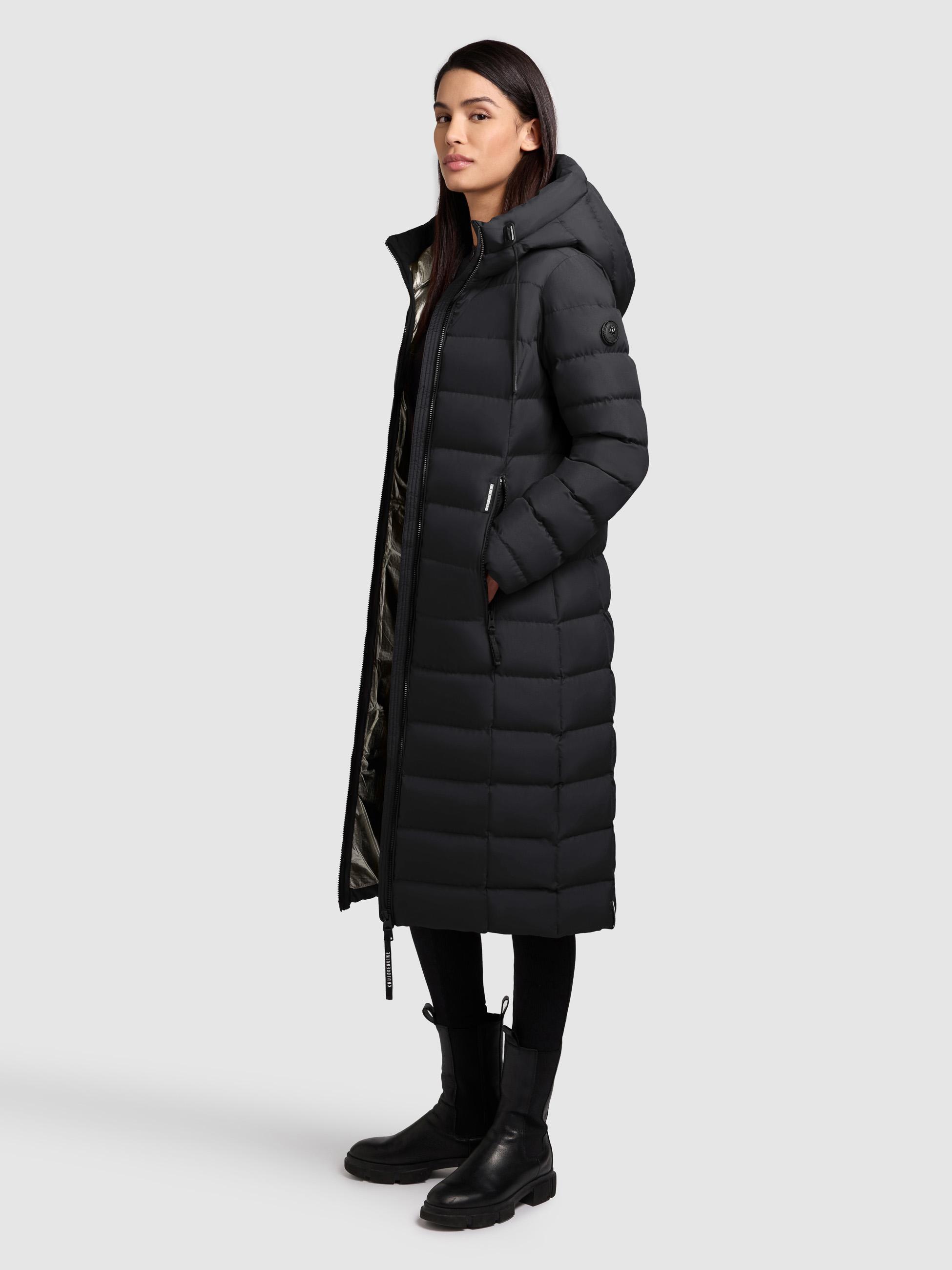 Warmer Steppmantel mit Kapuze Simmie-YM Black