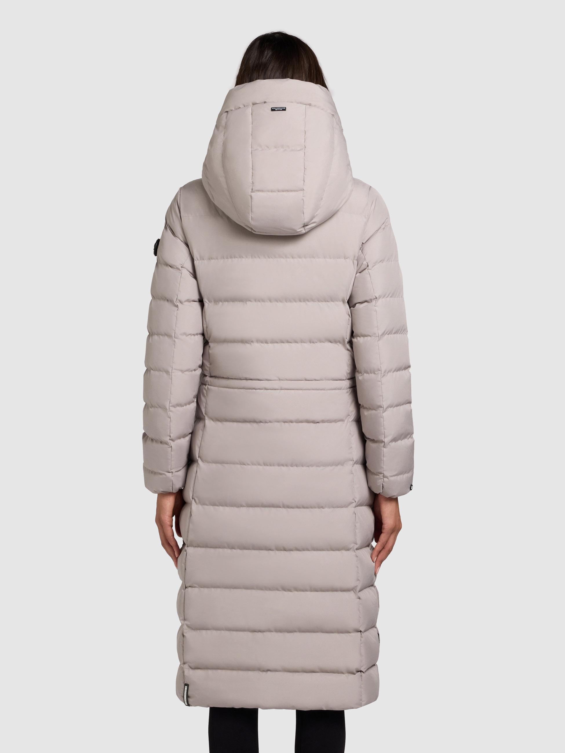 Warmer Steppmantel mit Kapuze Simmie-YM Blizzard Grey