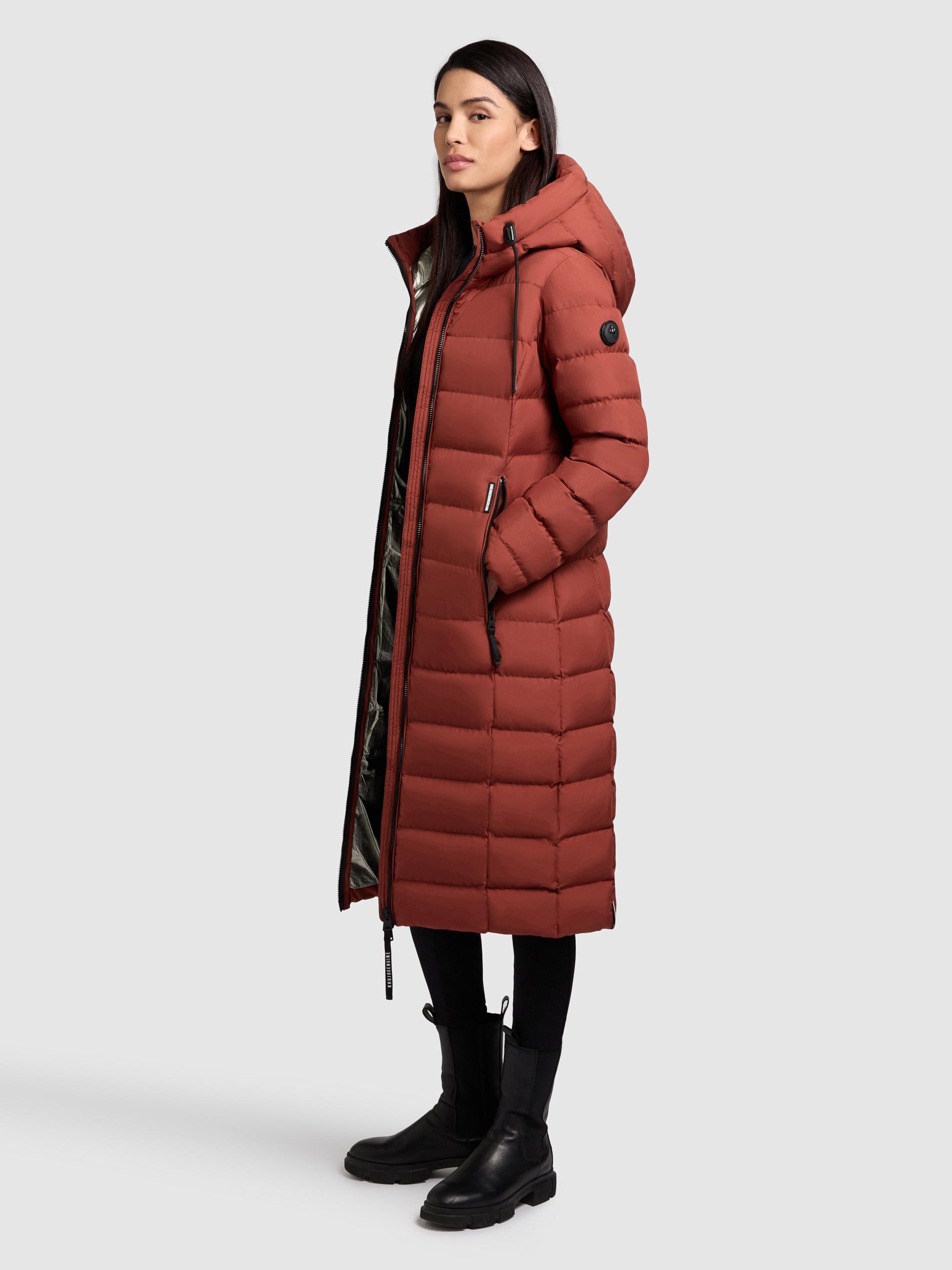 Warmer Steppmantel mit Kapuze "Simmie-YM" Dark Red