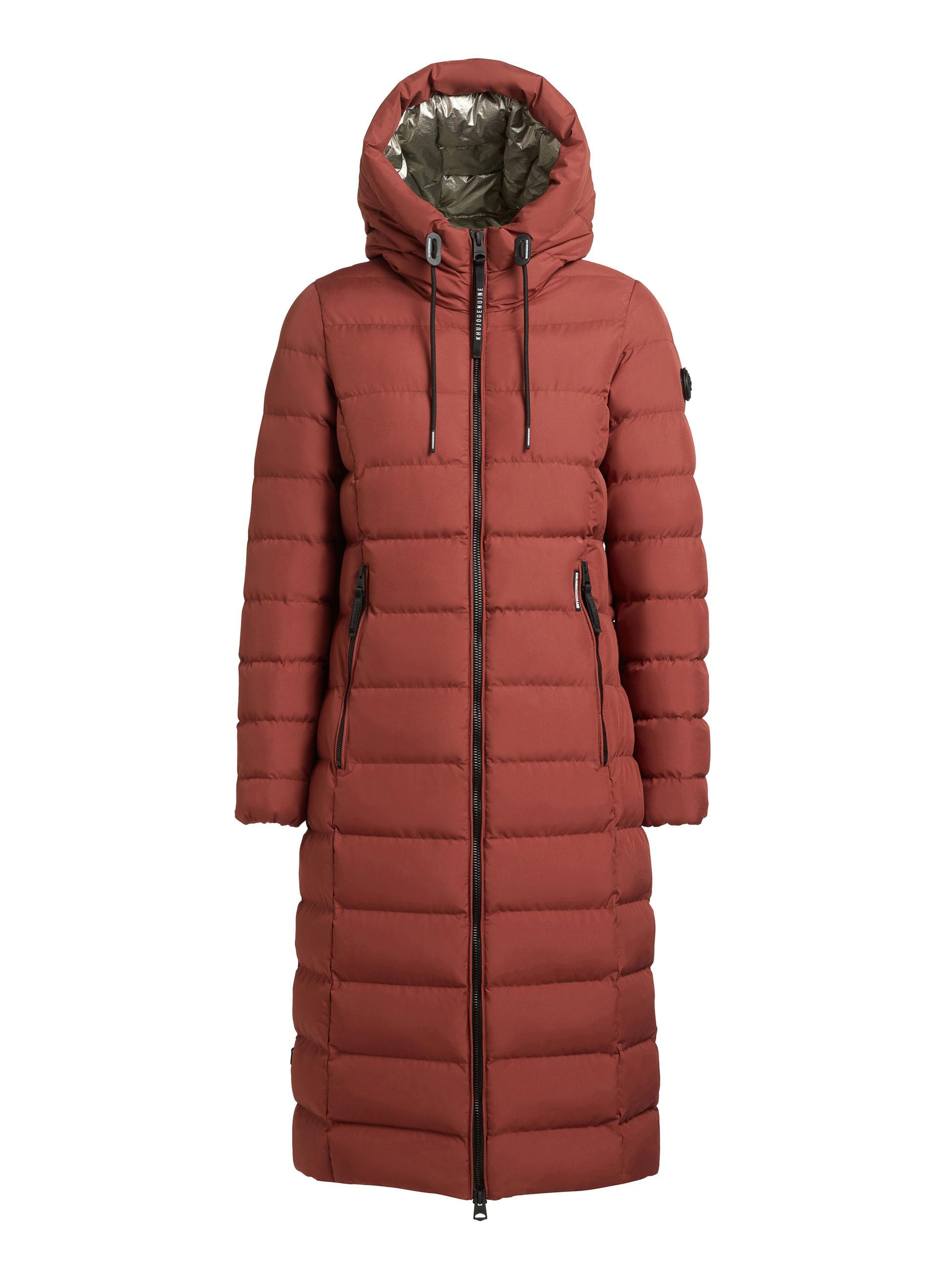 Warmer Steppmantel mit Kapuze "Simmie-YM" Dark Red