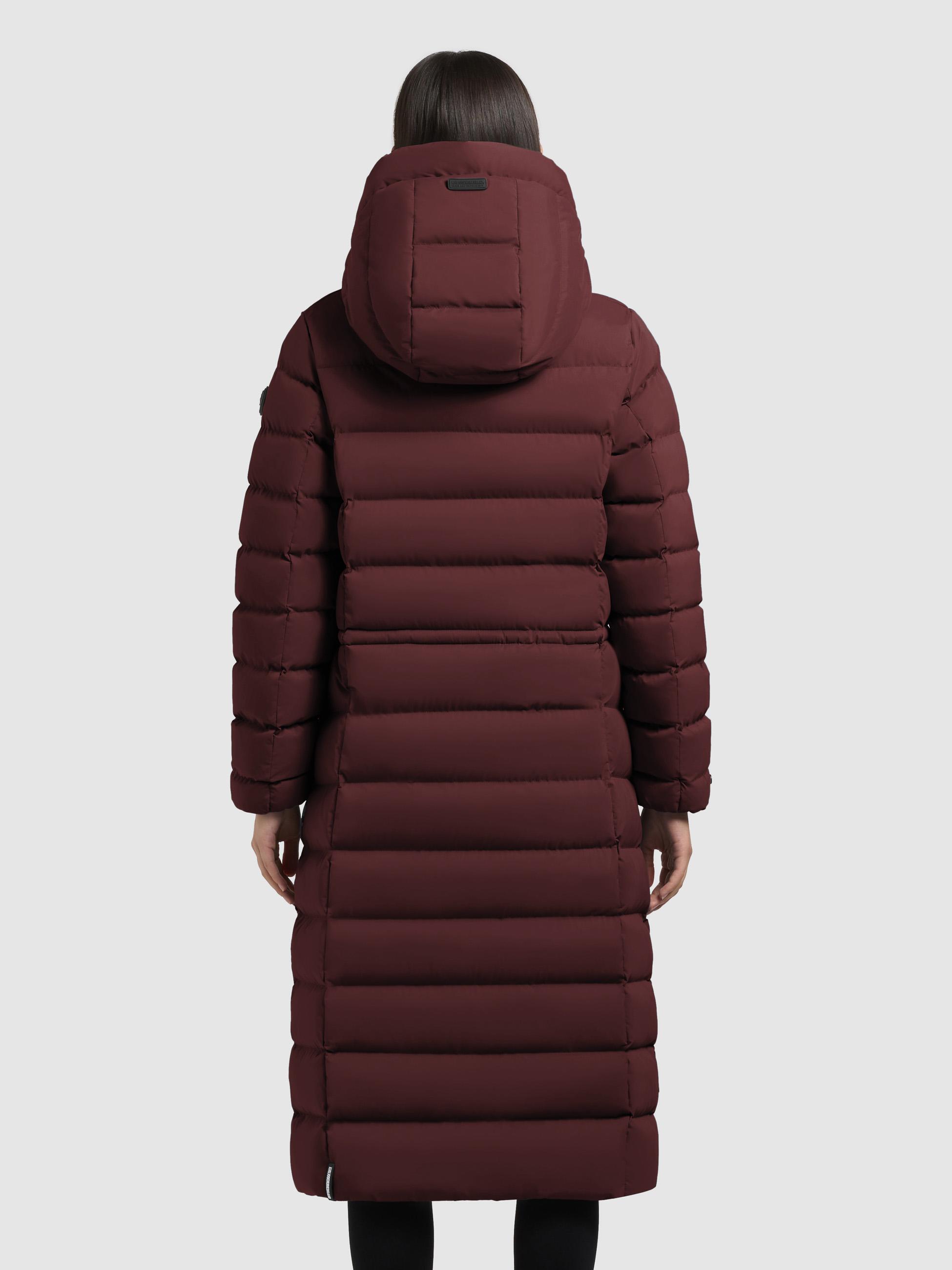 Winter Steppmantel mit Kapuze "Simmie2" Moscato Red