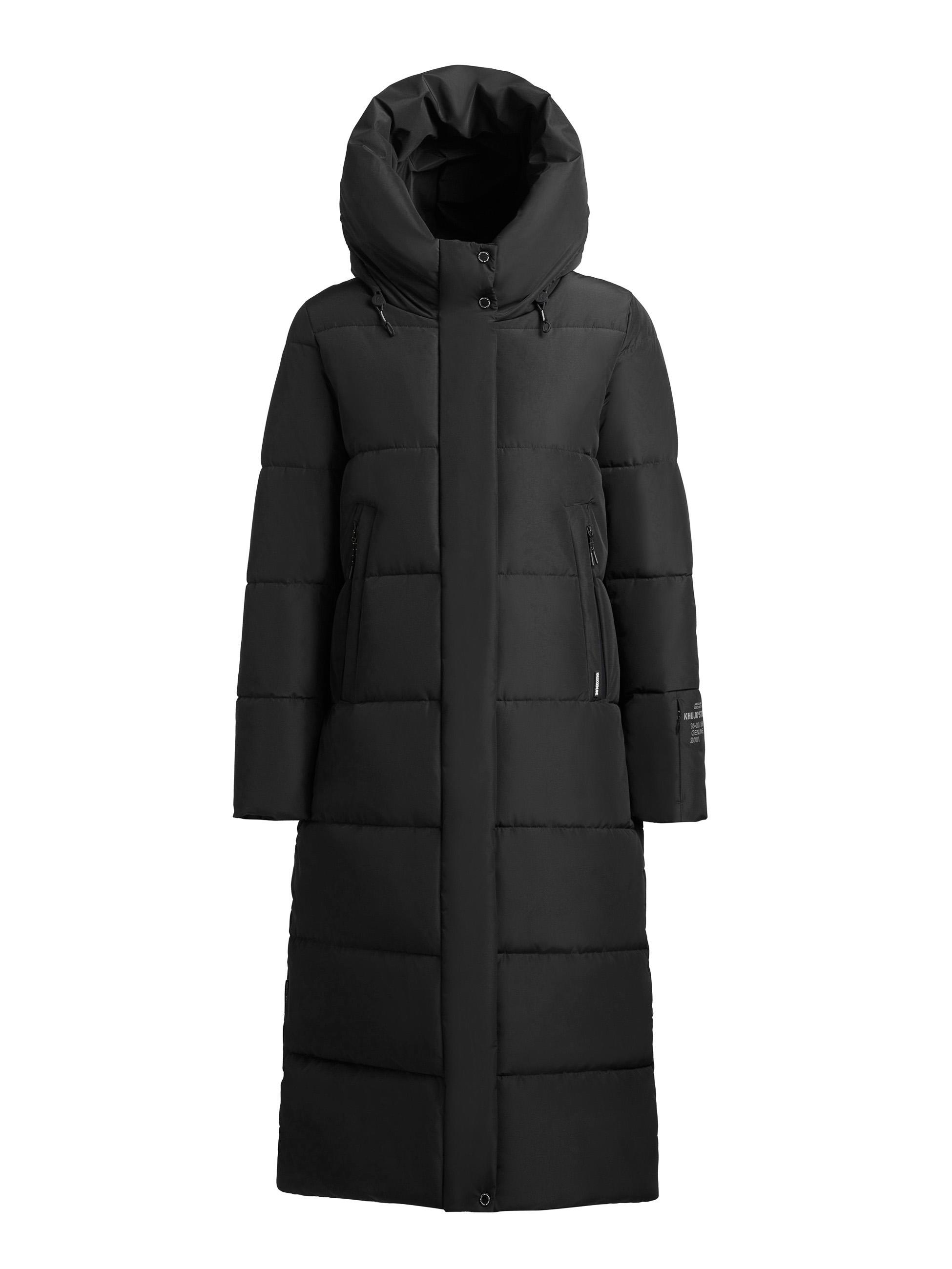 Wintermantel mit Kapuze "Soulani5 Matt" Black