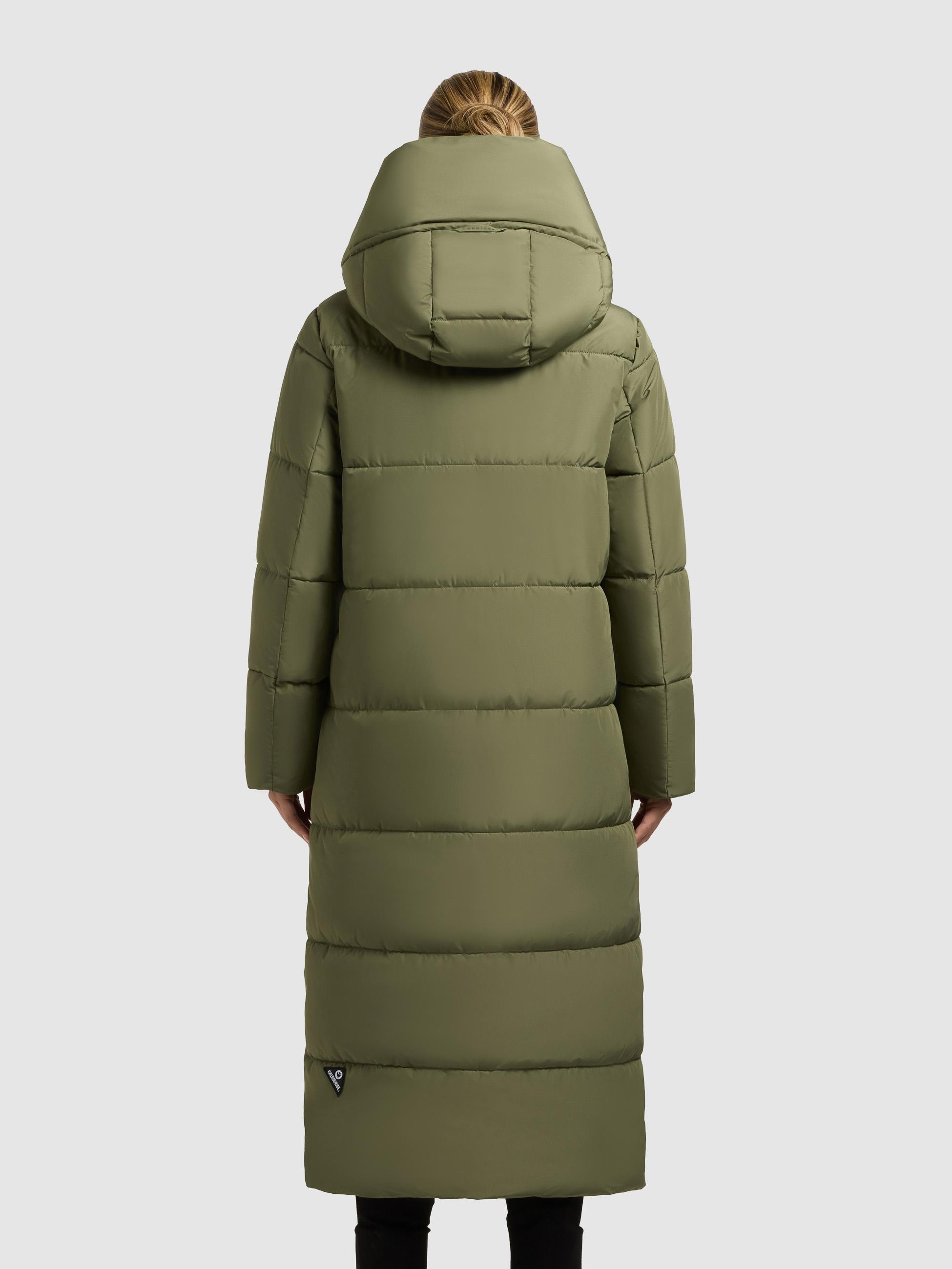 Wintermantel mit Kapuze "Soulani5 Matt" Fern Green