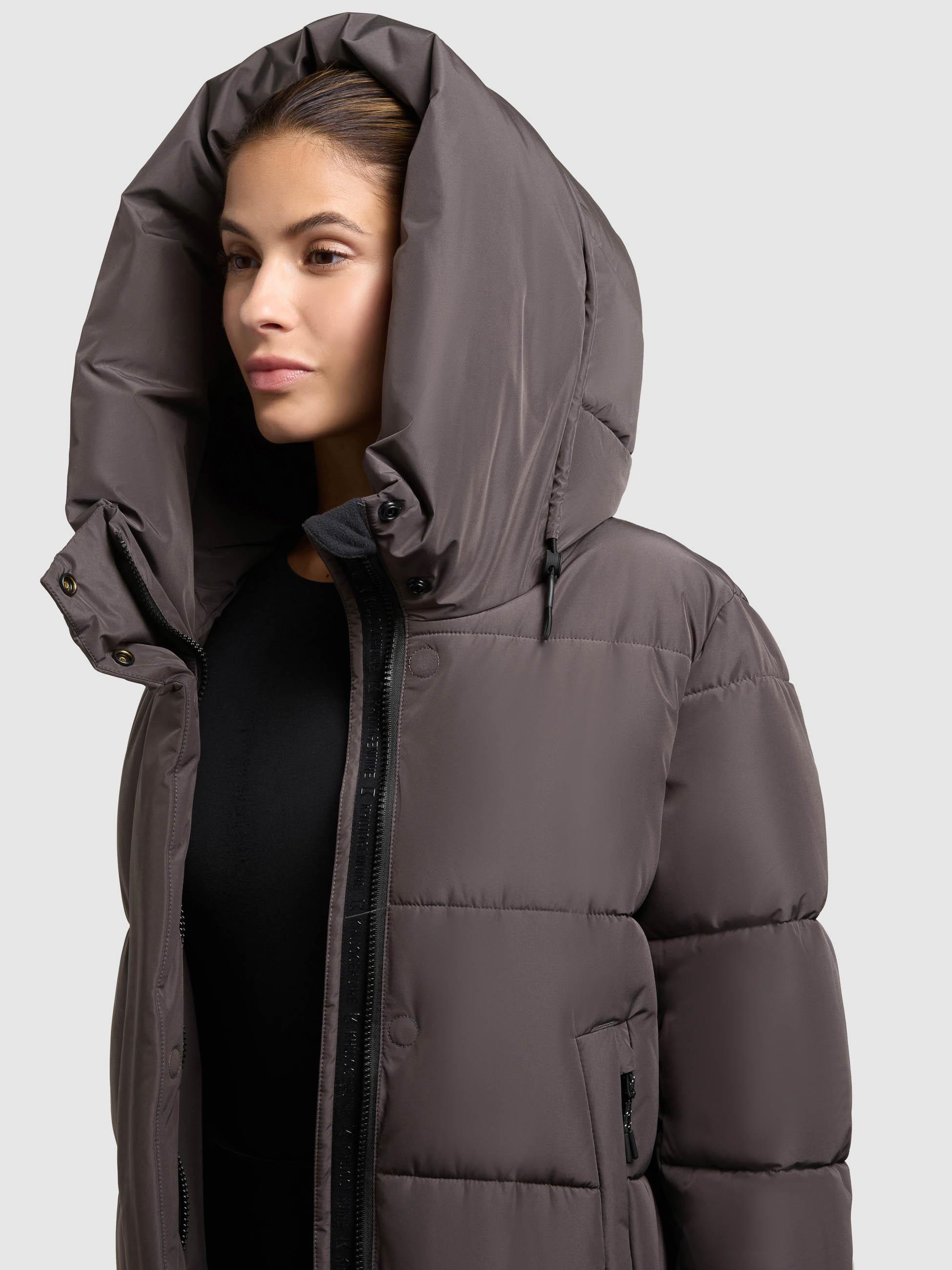 Wintermantel mit Kapuze "Soulani5 Matt" Graphite Grey