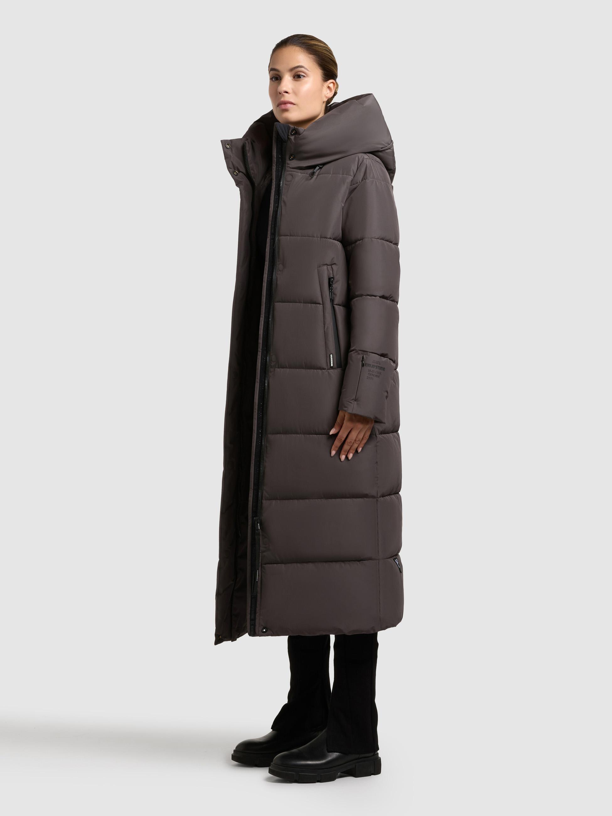 Wintermantel mit Kapuze "Soulani5 Matt" Graphite Grey