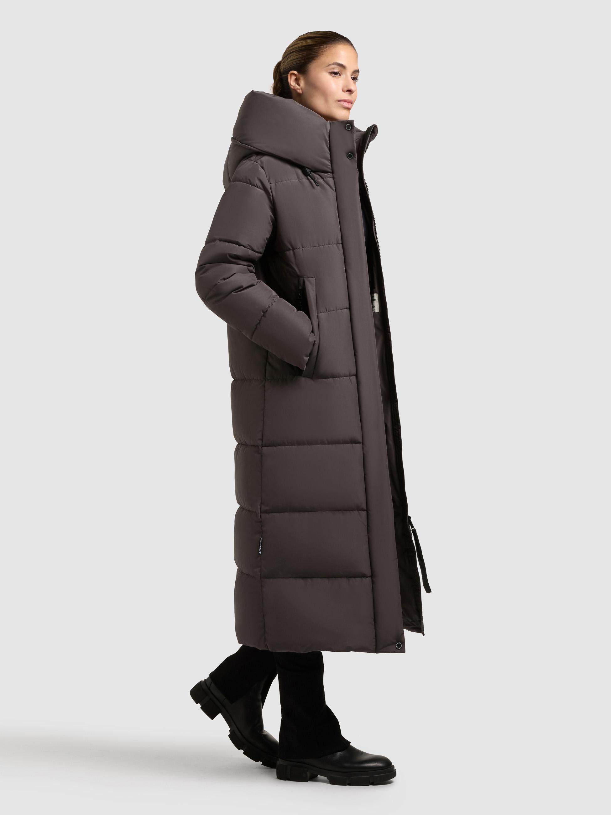 Wintermantel mit Kapuze "Soulani5 Matt" Graphite Grey