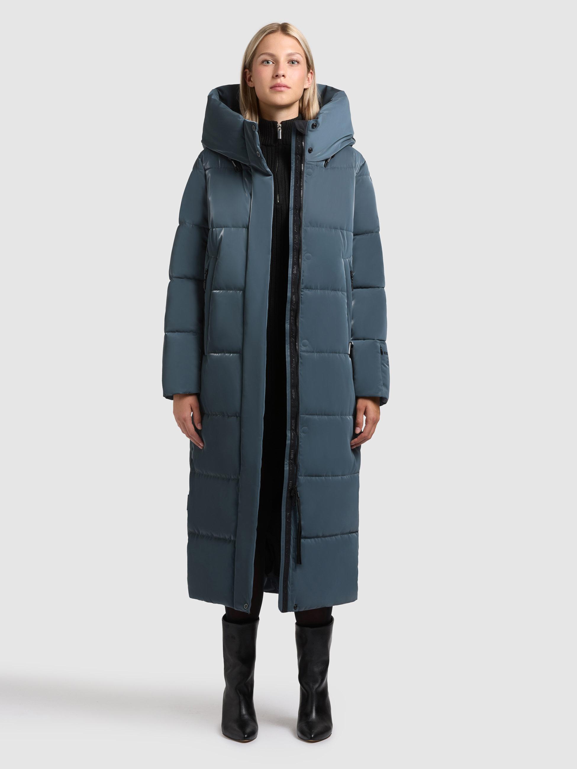Wintermantel mit Kapuze "Soulani5 Shiny" Dim Blue