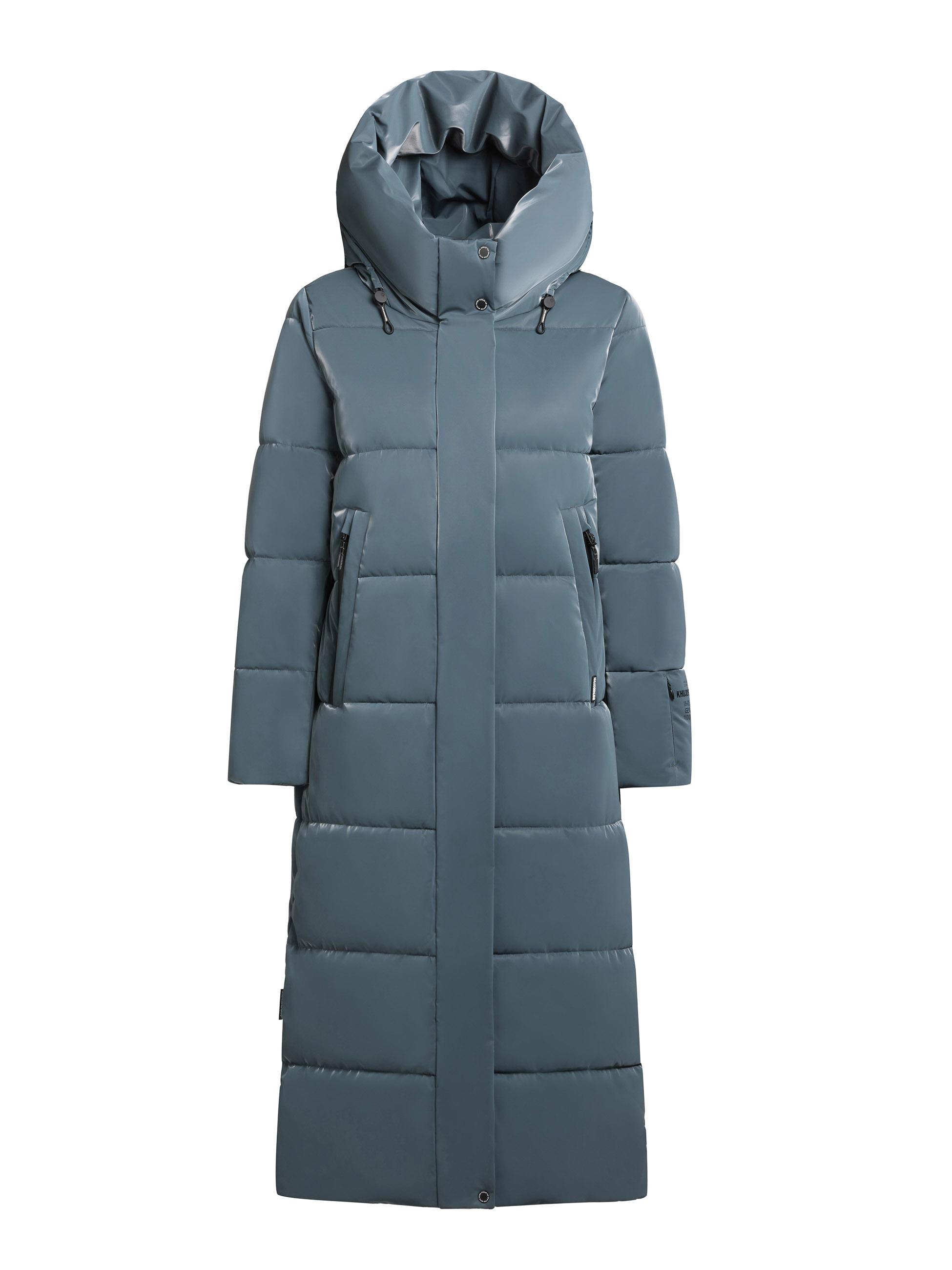 Wintermantel mit Kapuze "Soulani5 Shiny" Dim Blue