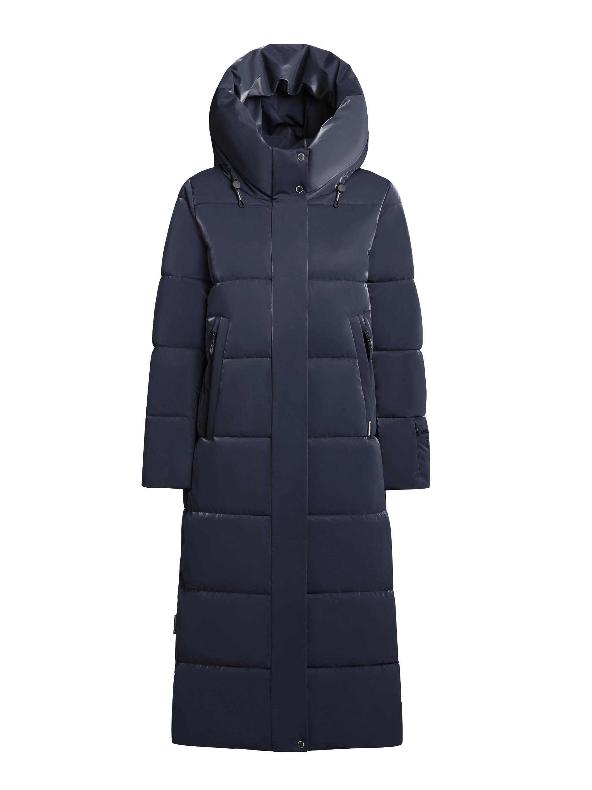 Wintermantel mit Kapuze "Soulani5 Shiny" Midnight Blue