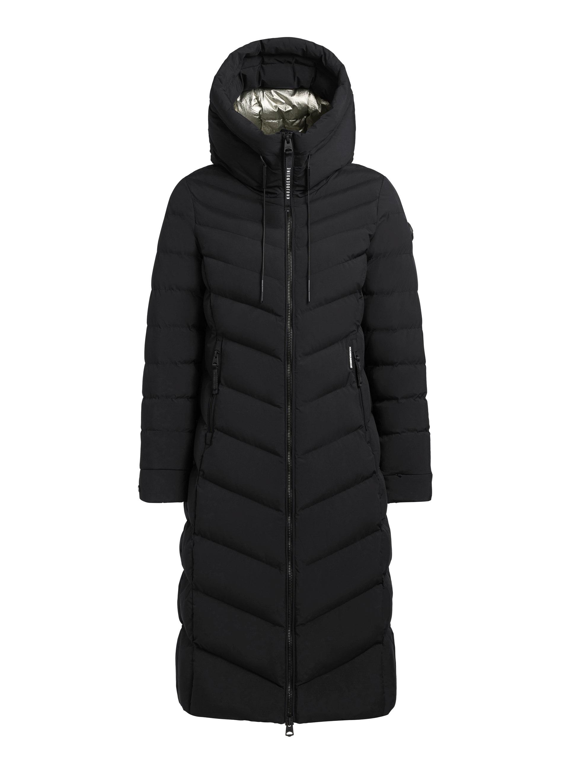 Winter Steppmantel mit Kapuze Stoane2 Black