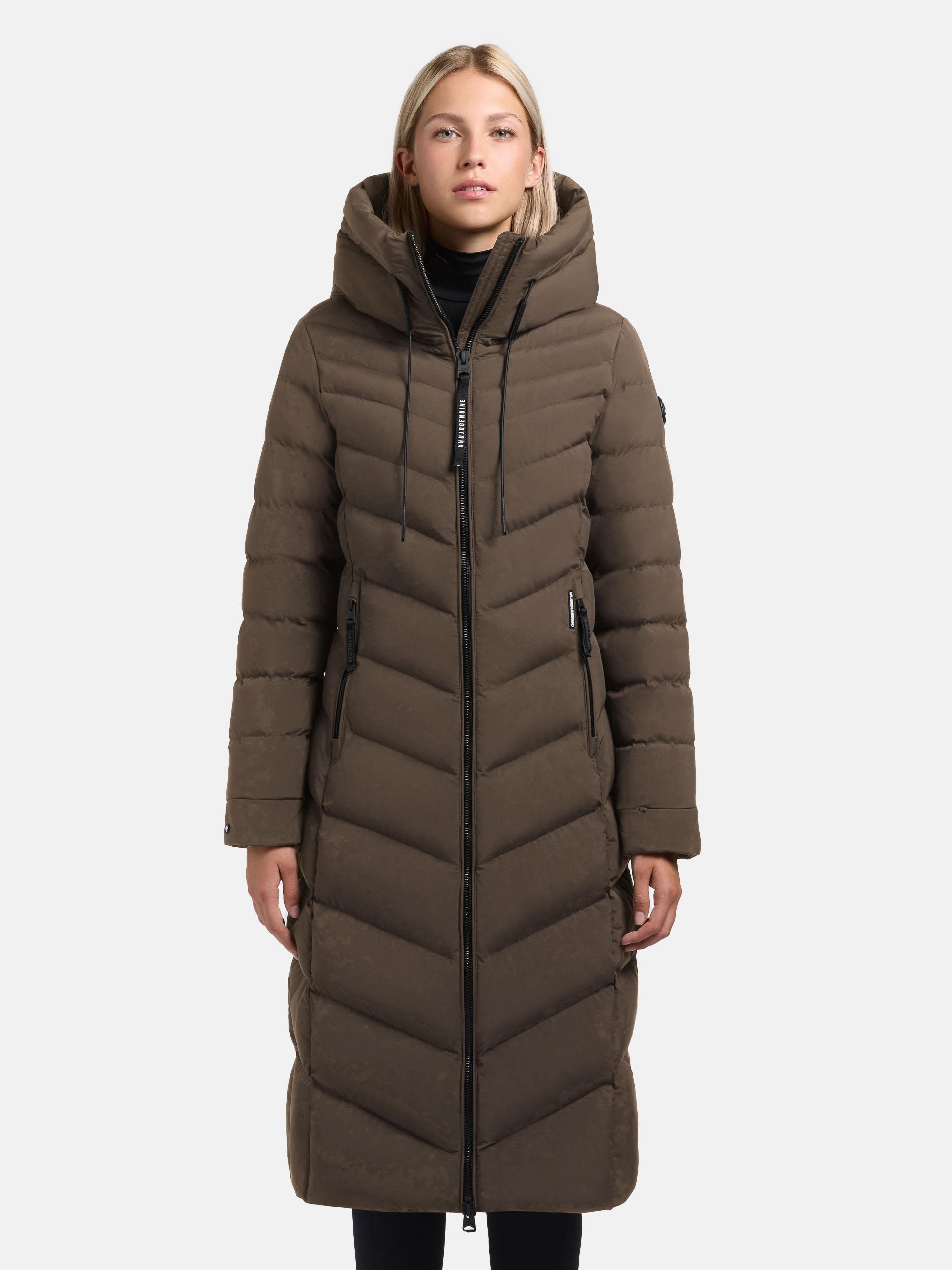 Winter Steppmantel mit Kapuze Stoane2 Dull Green