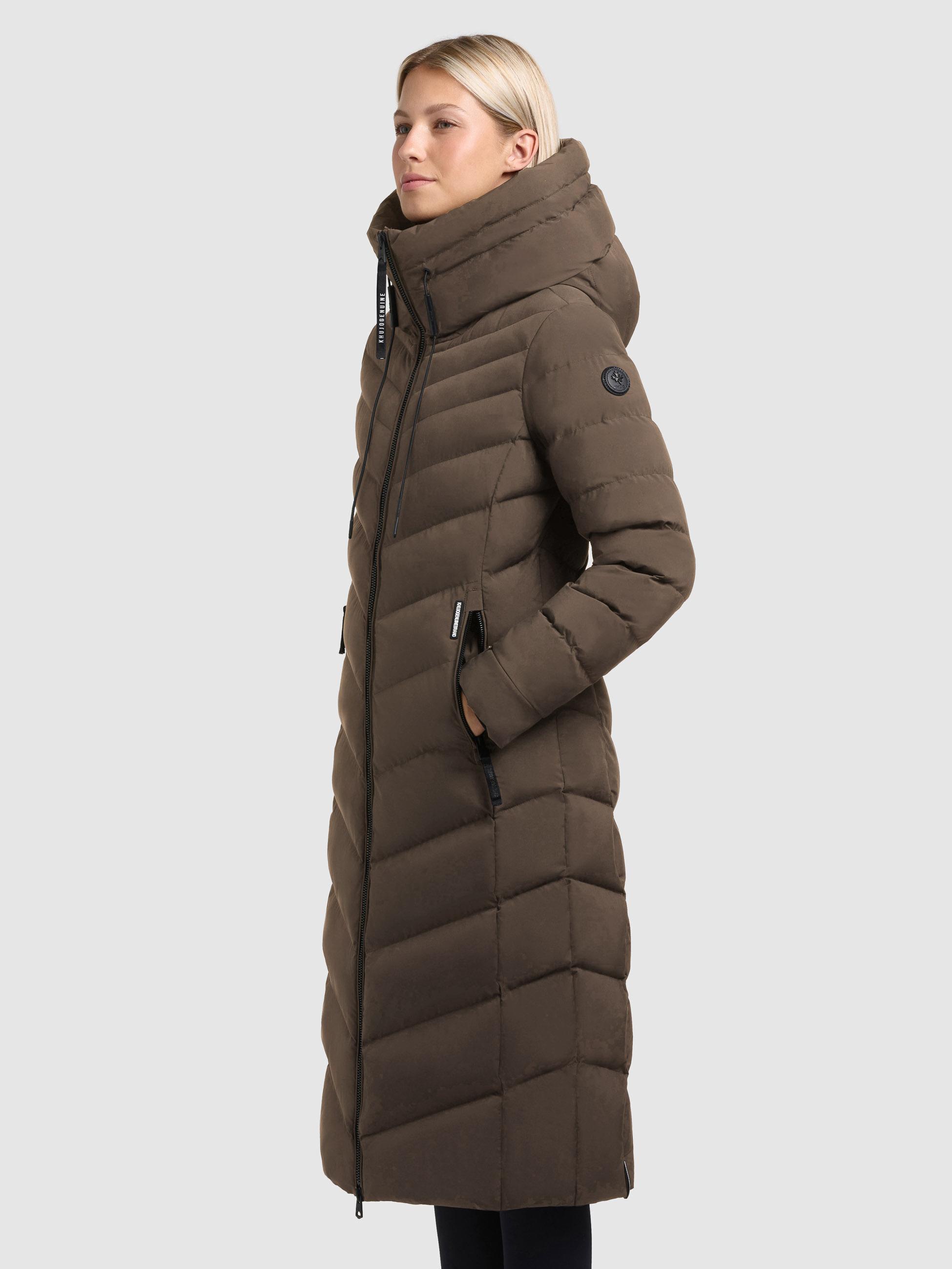 Winter Steppmantel mit Kapuze Stoane2 Dull Green