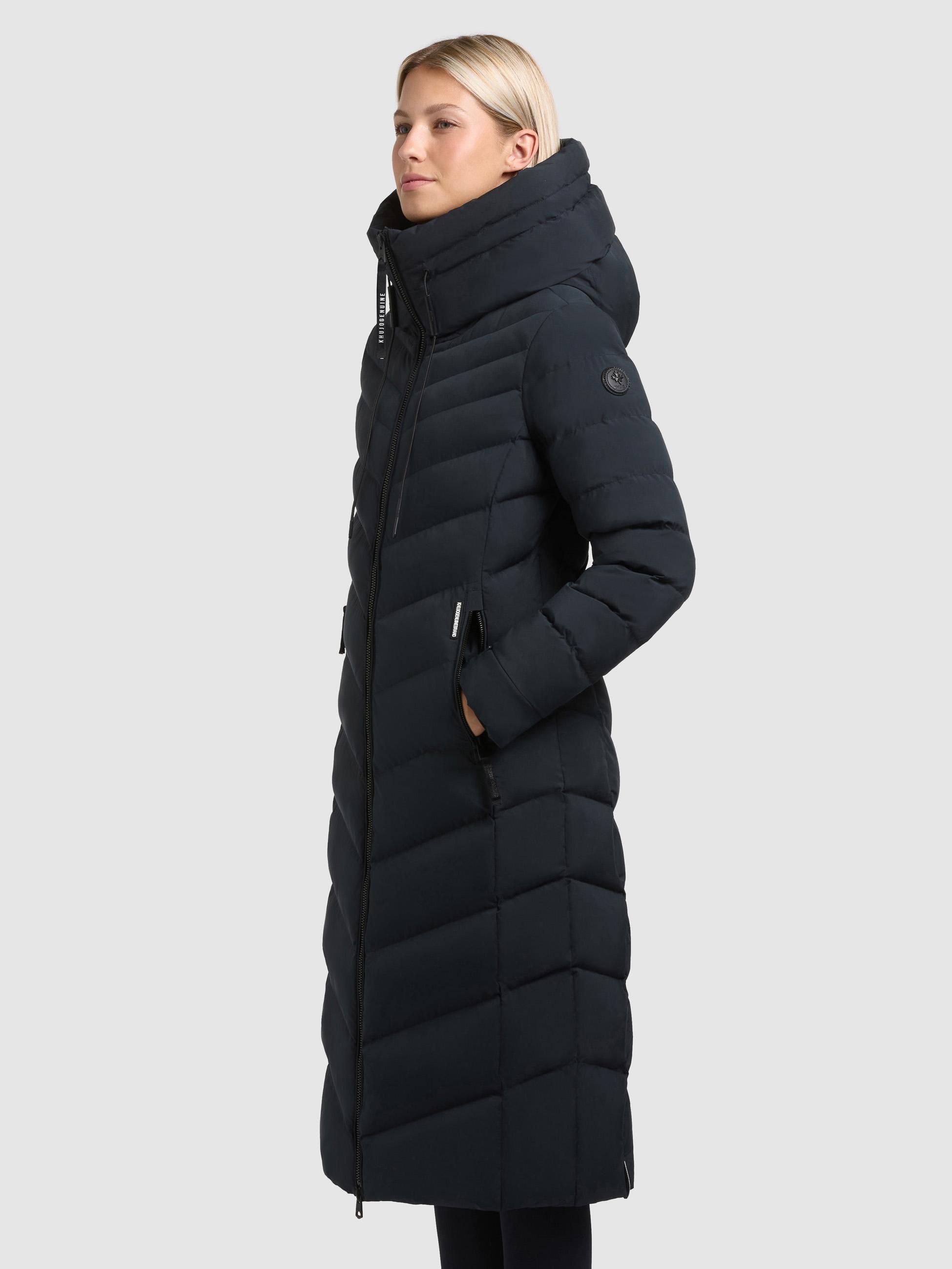 Winter Steppmantel mit Kapuze Stoane2 Port Blue