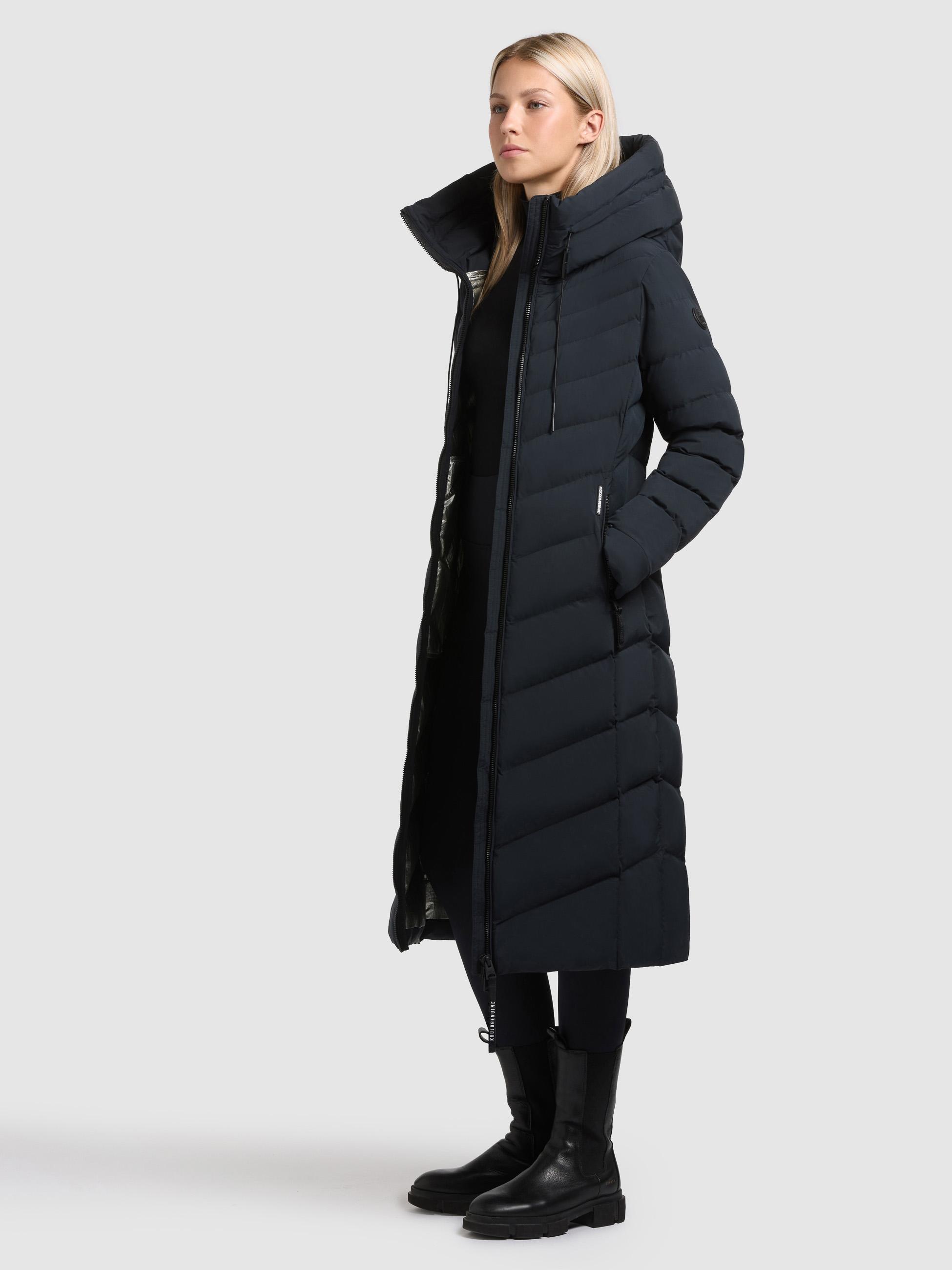 Winter Steppmantel mit Kapuze Stoane2 Port Blue