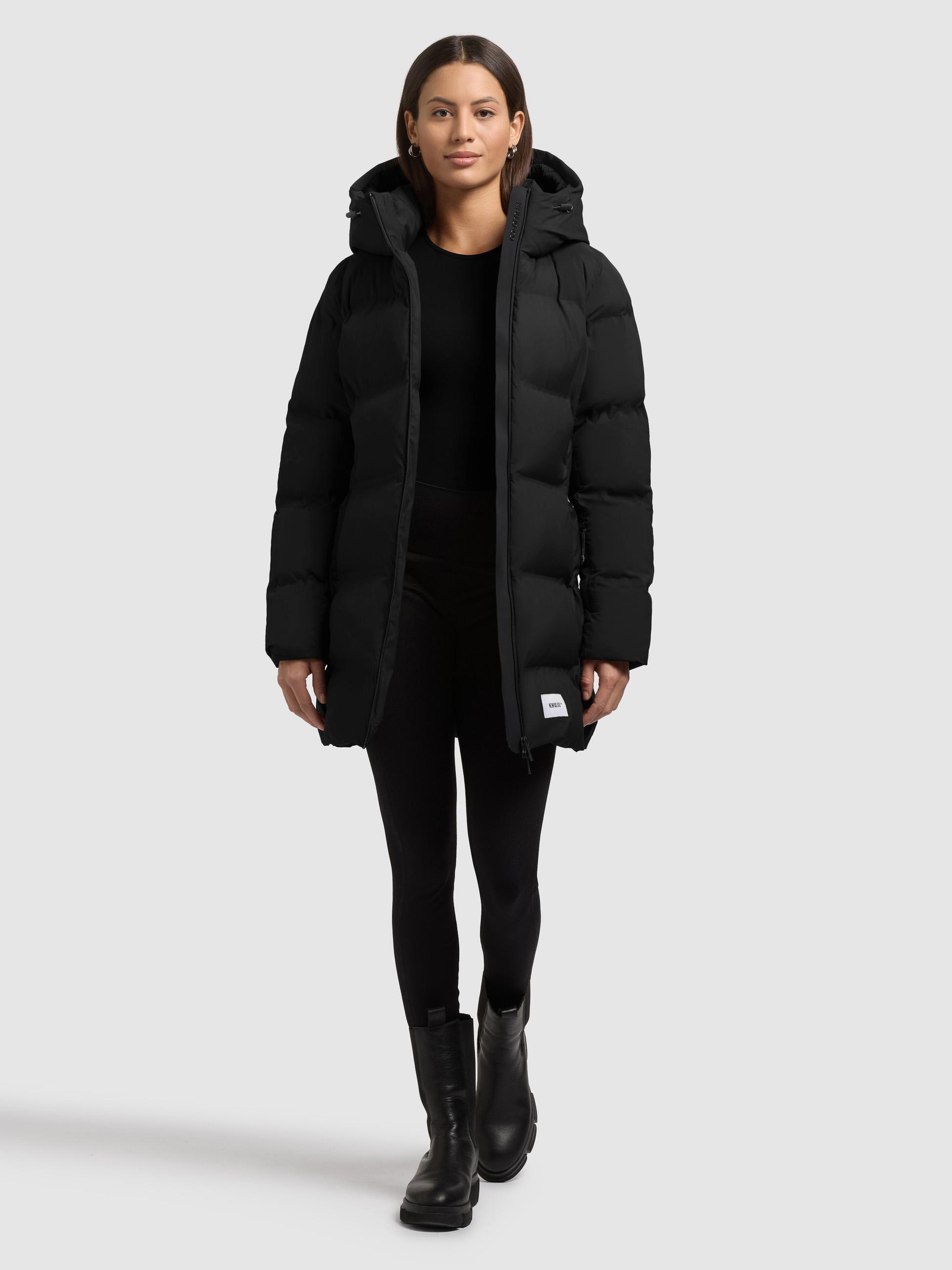 Winter Kurzmantel mit Kapuze "Tanare4" Black