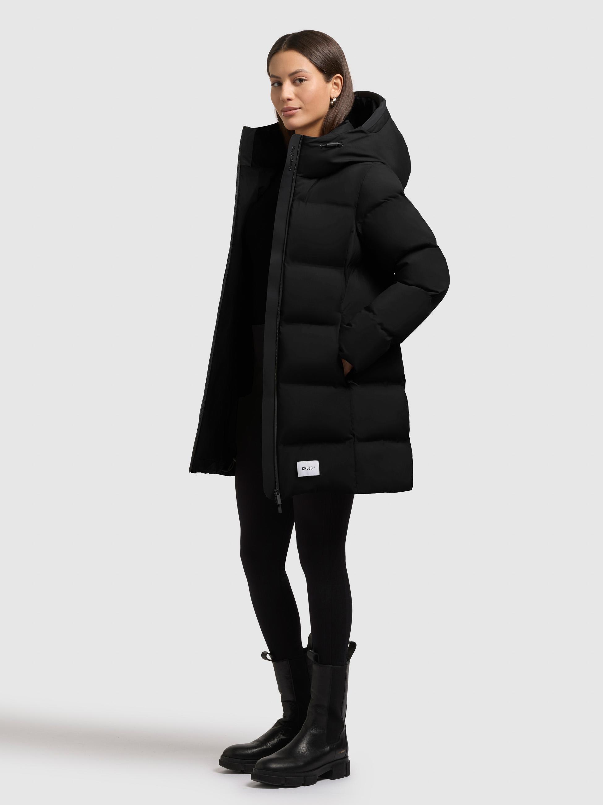 Winter Kurzmantel mit Kapuze "Tanare4" Black