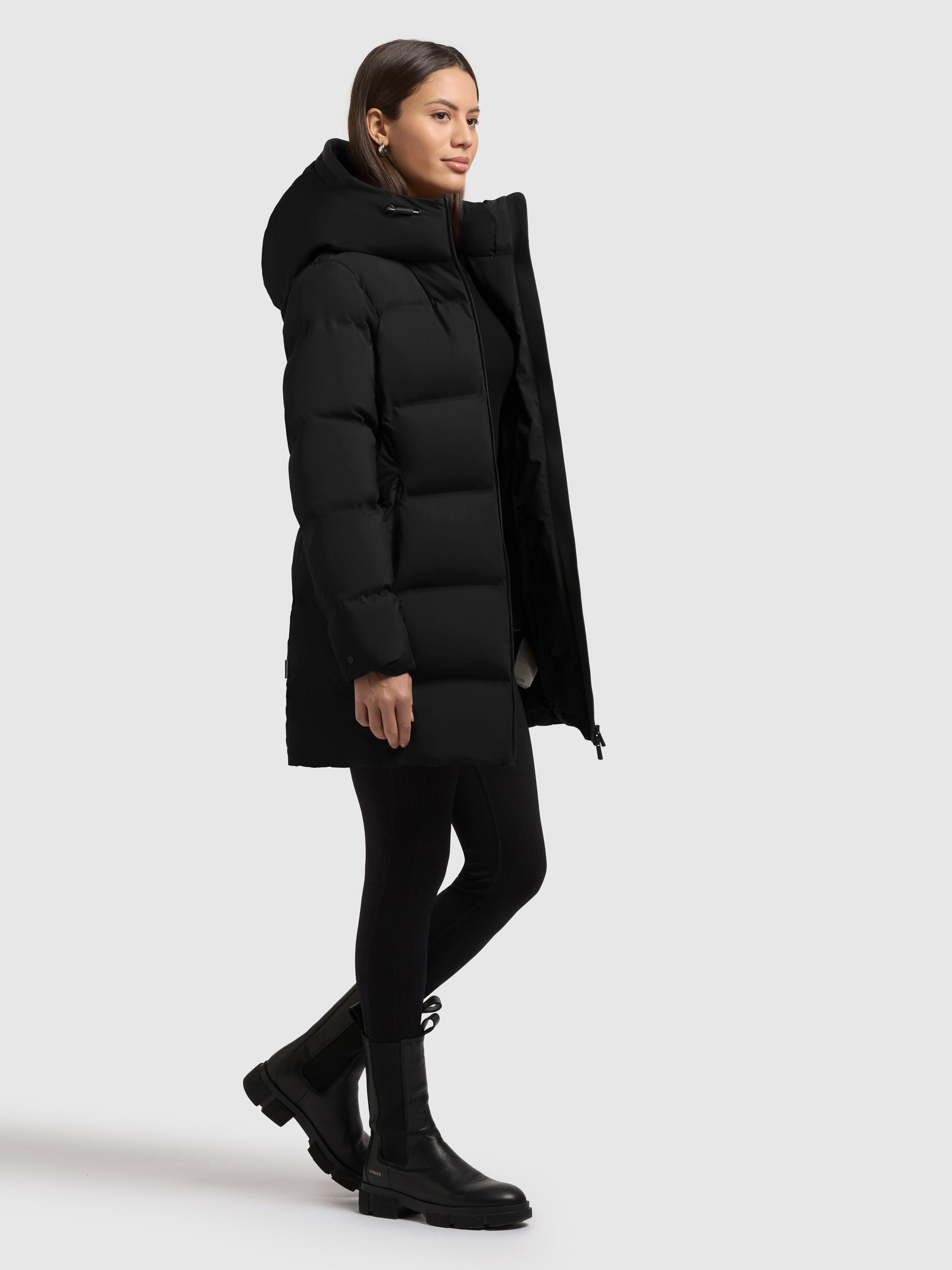 Winter Kurzmantel mit Kapuze "Tanare4" Black