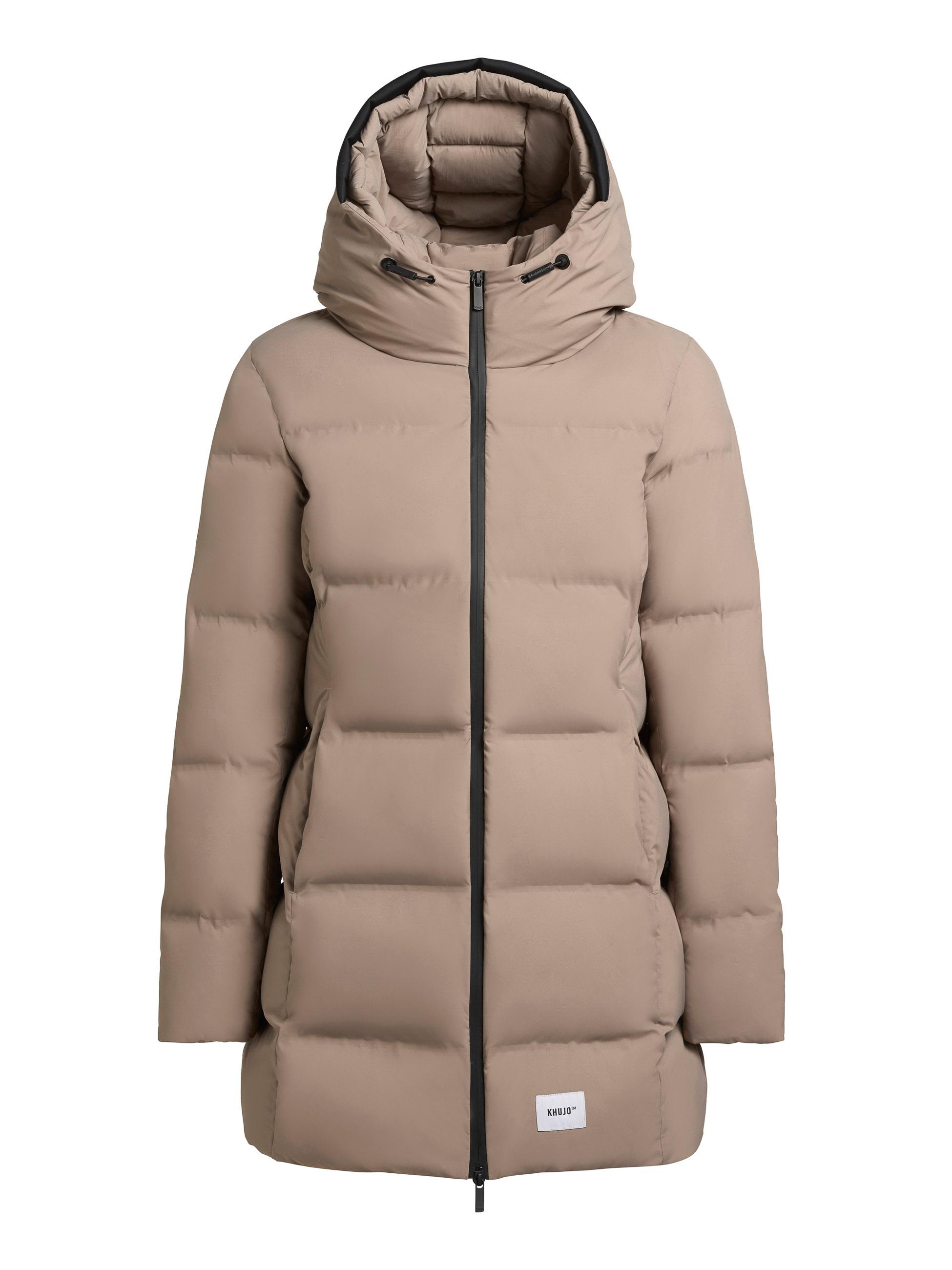 Winter Kurzmantel mit Kapuze "Tanare4" Greige