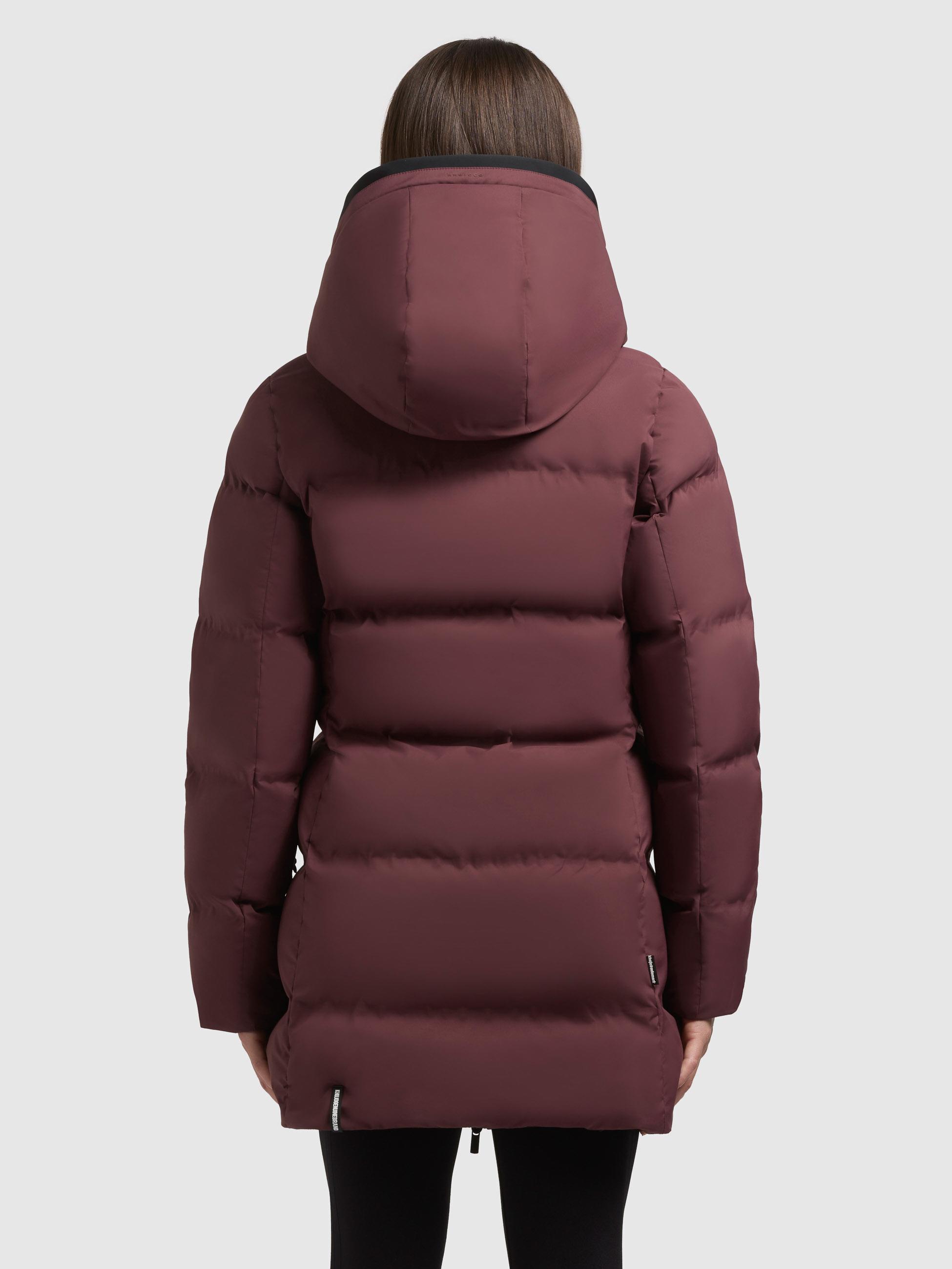 Winter Kurzmantel mit Kapuze "Tanare4" Moscato Red