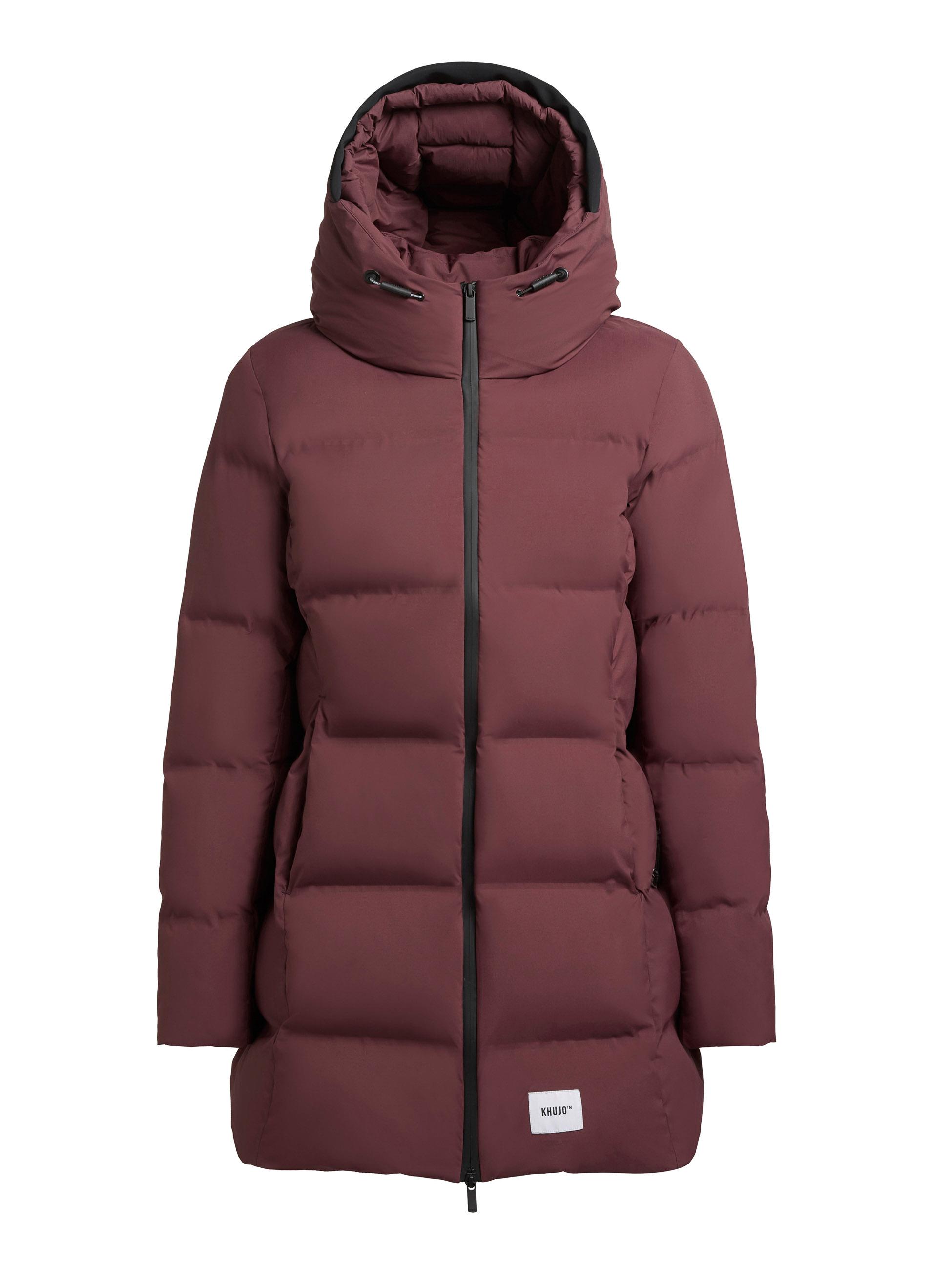 Winter Kurzmantel mit Kapuze "Tanare4" Moscato Red