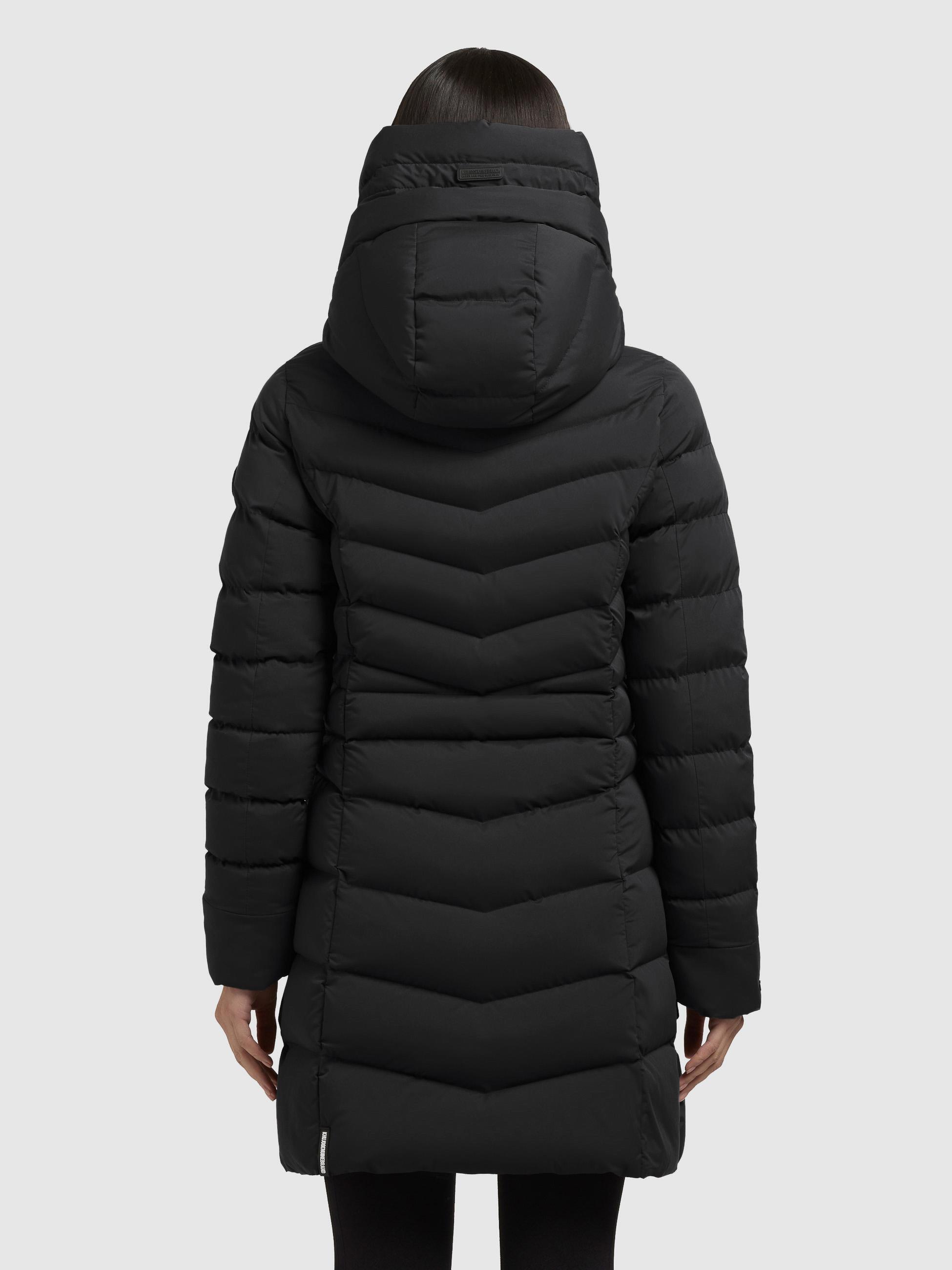 Winter Steppmantel mit großer Kapuze "Tuhani5" Black