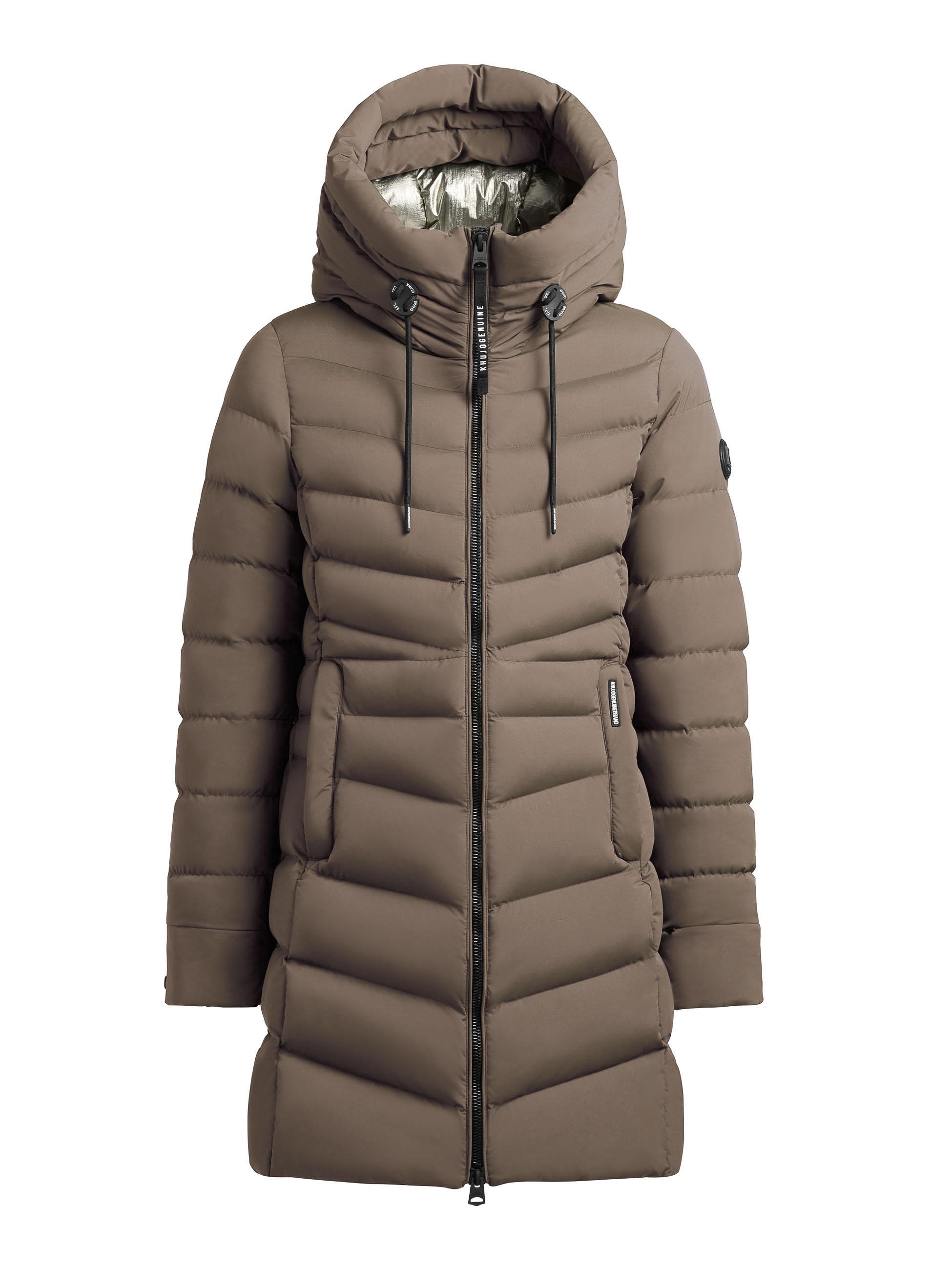 Winter Steppmantel mit großer Kapuze "Tuhani5" Dull Green