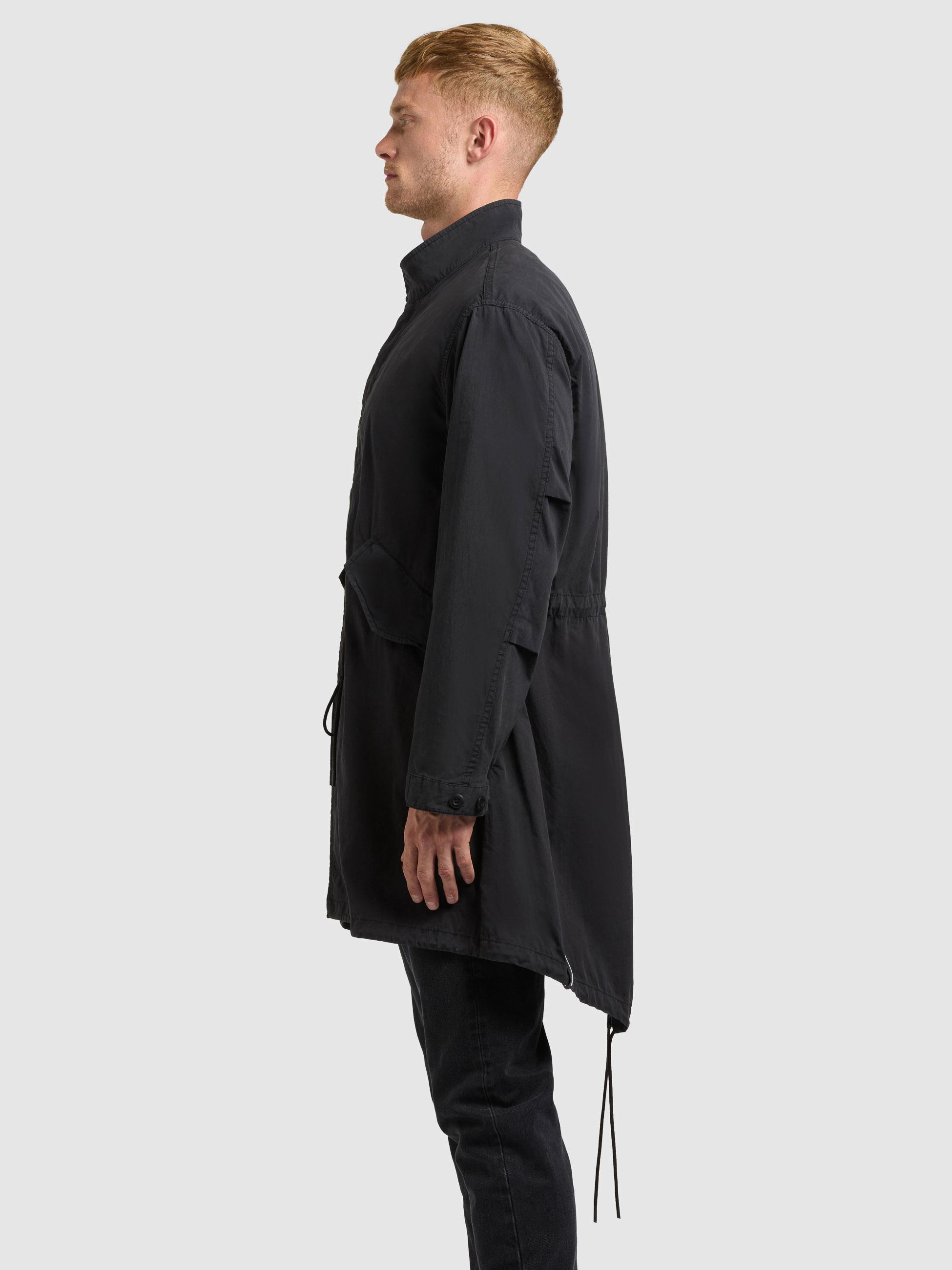 Lockerer Übergangsparka mit Stehkragen "Vito" Black