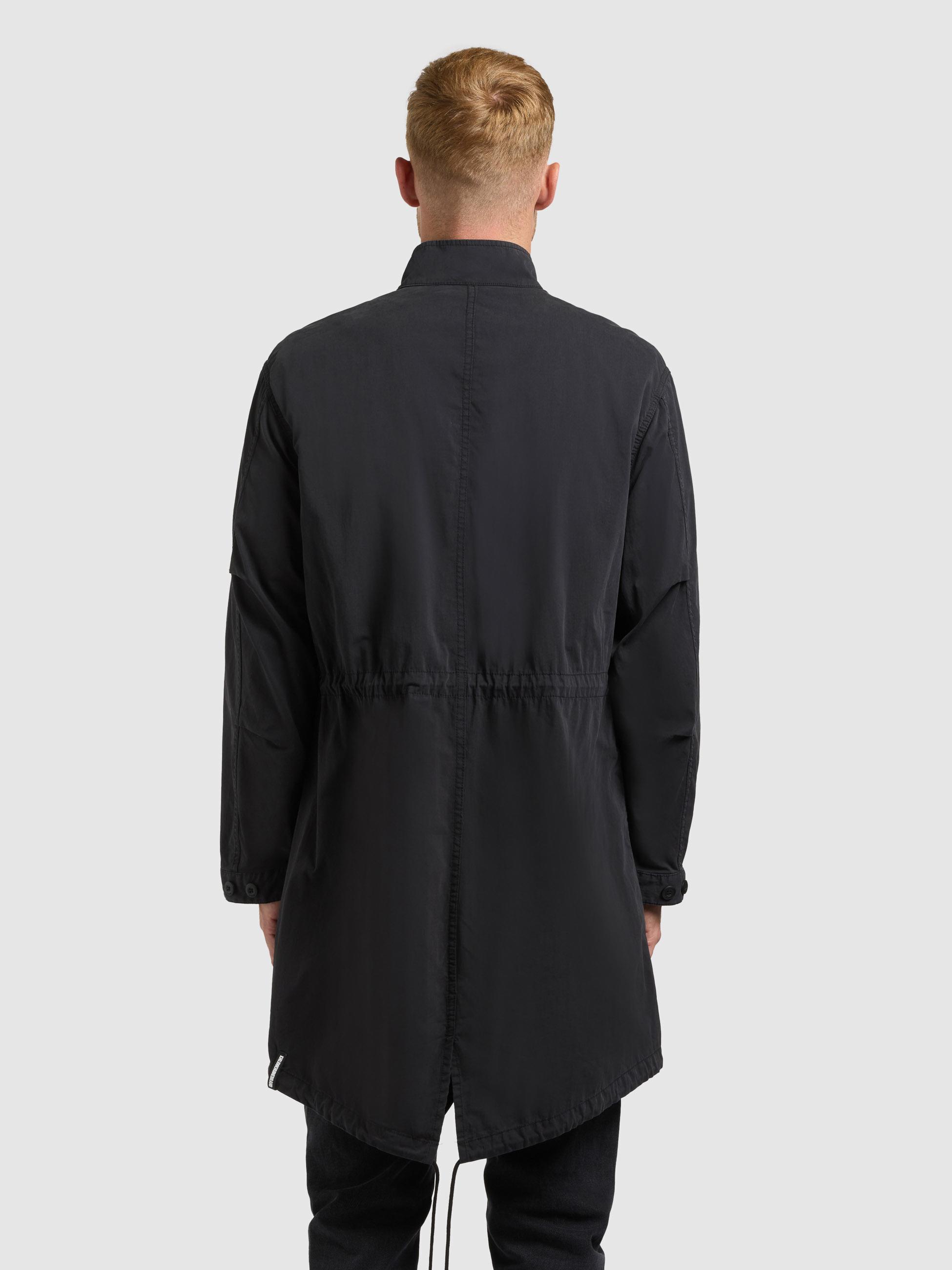 Lockerer Übergangsparka mit Stehkragen "Vito" Black