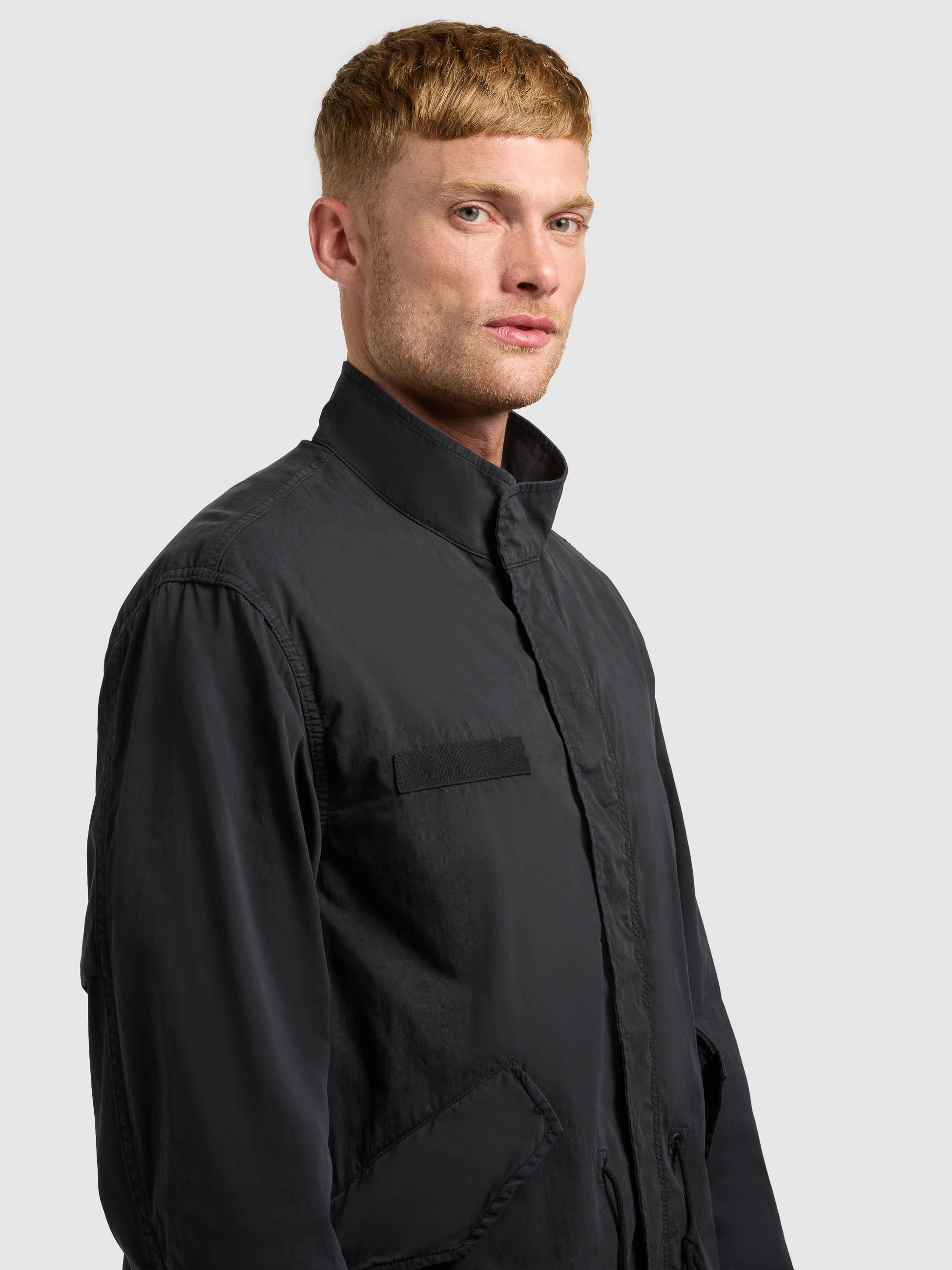 Lockerer Übergangsparka mit Stehkragen "Vito" Black