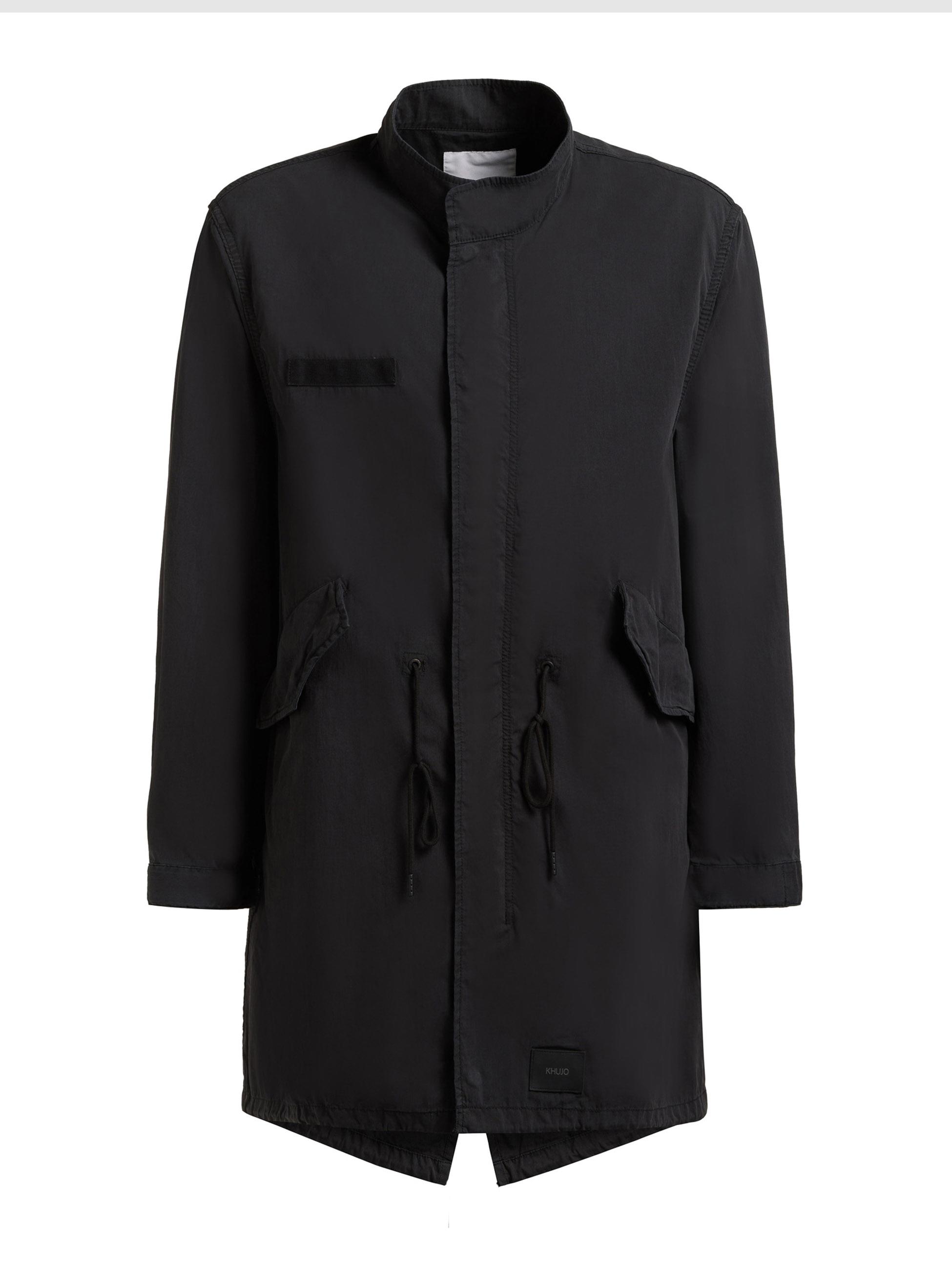 Lockerer Übergangsparka mit Stehkragen "Vito" Black