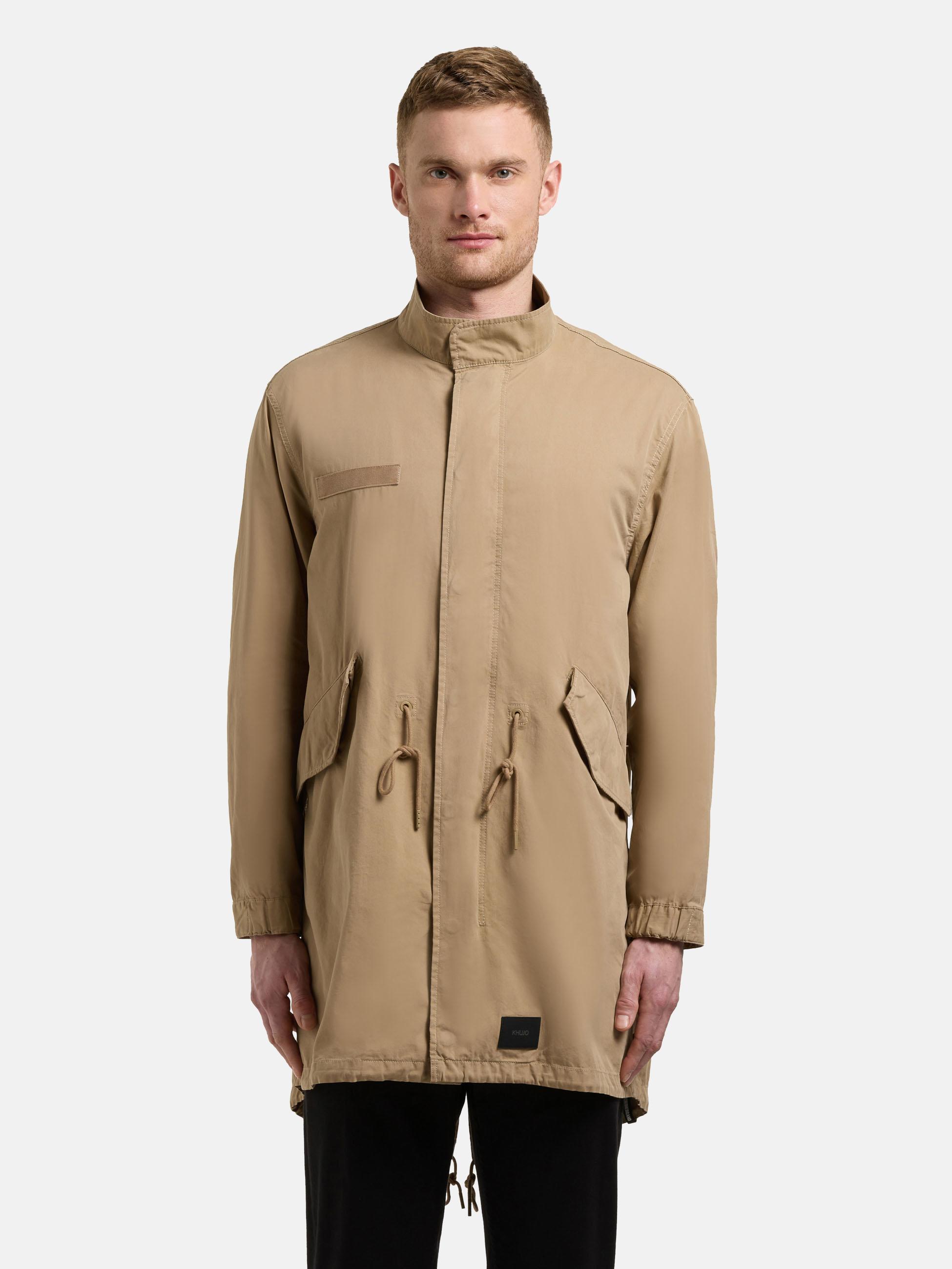 Lockerer Übergangsparka mit Stehkragen "Vito" Dark Beige