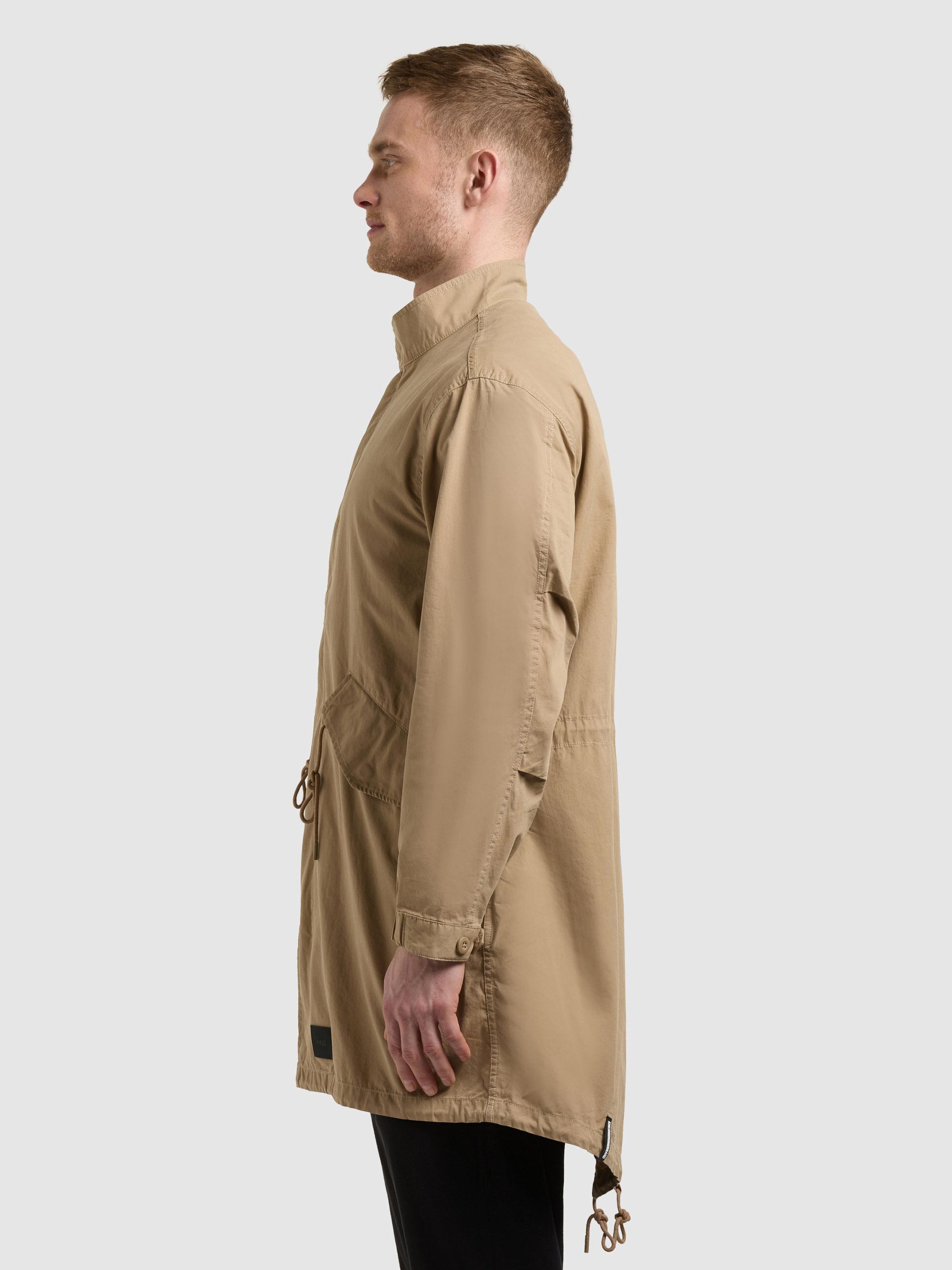Lockerer Übergangsparka mit Stehkragen "Vito" Dark Beige