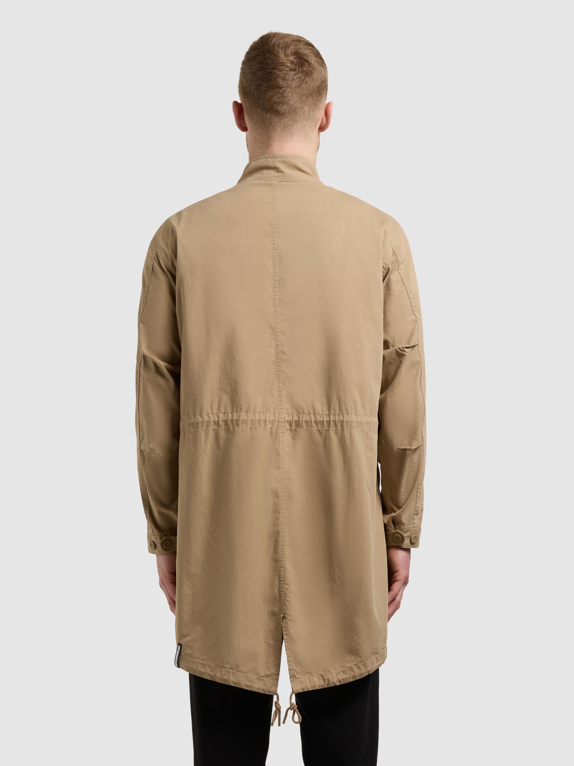 Lockerer Übergangsparka mit Stehkragen "Vito" Dark Beige