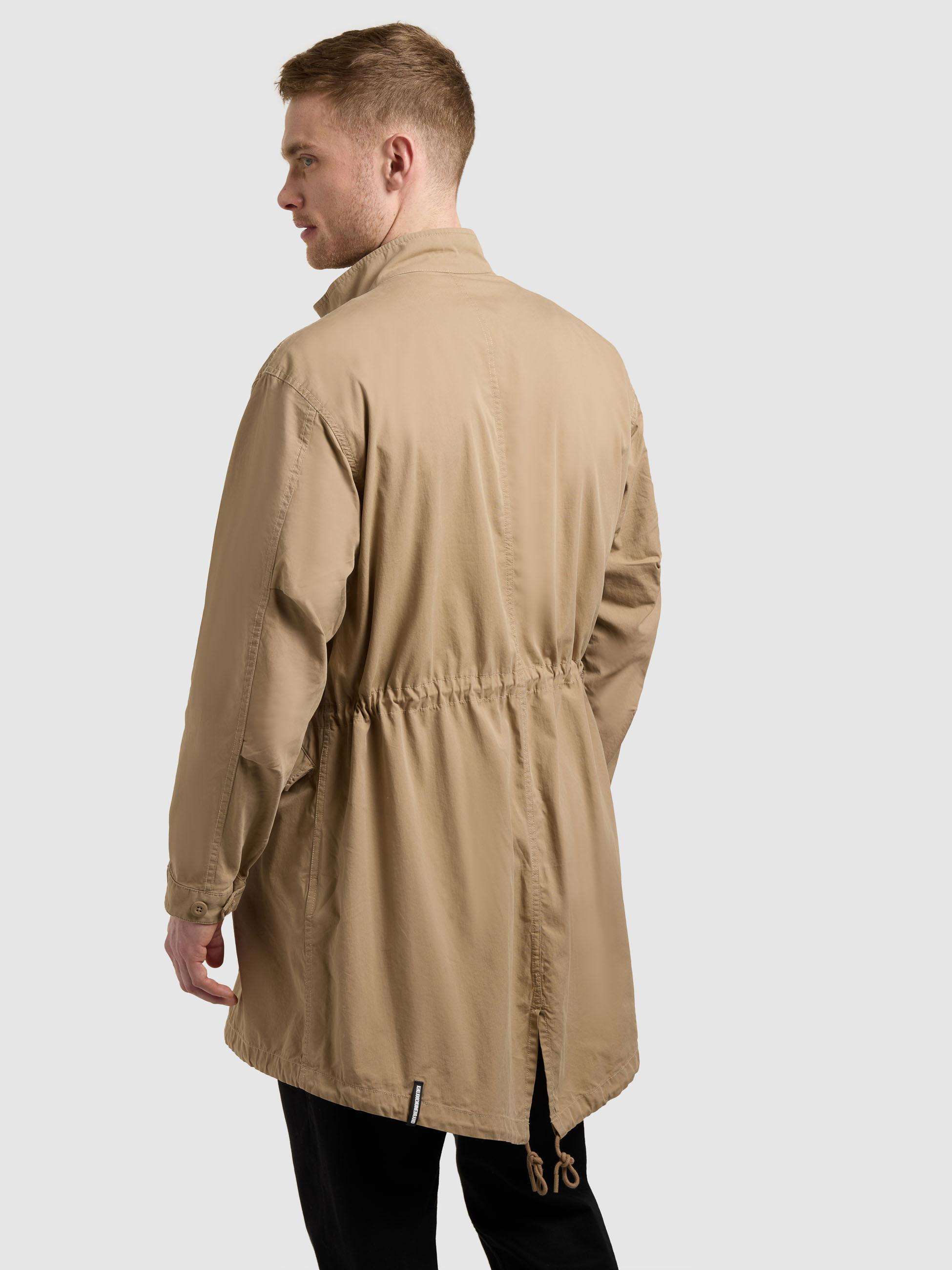Lockerer Übergangsparka mit Stehkragen "Vito" Dark Beige