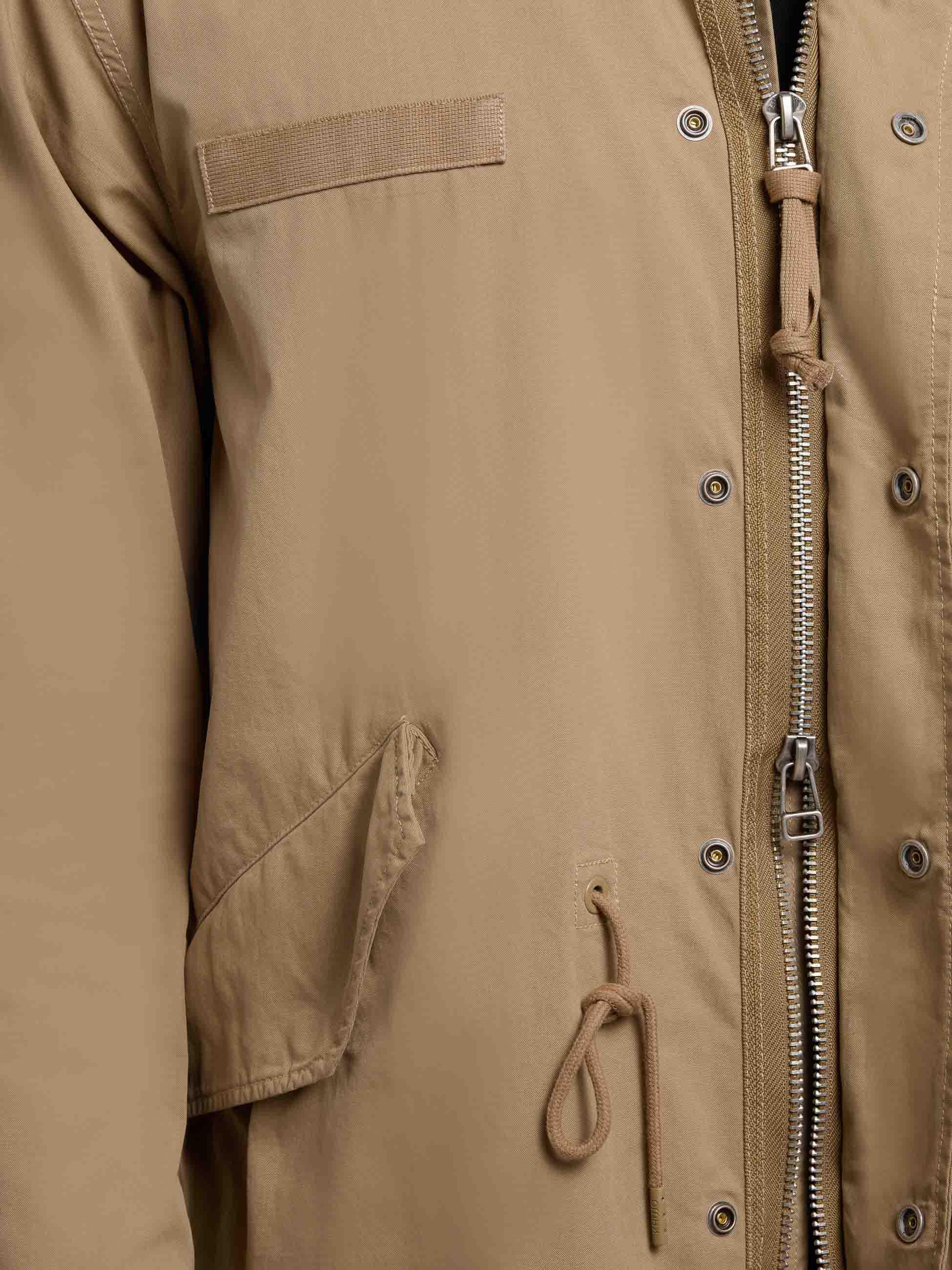 Lockerer Übergangsparka mit Stehkragen "Vito" Dark Beige