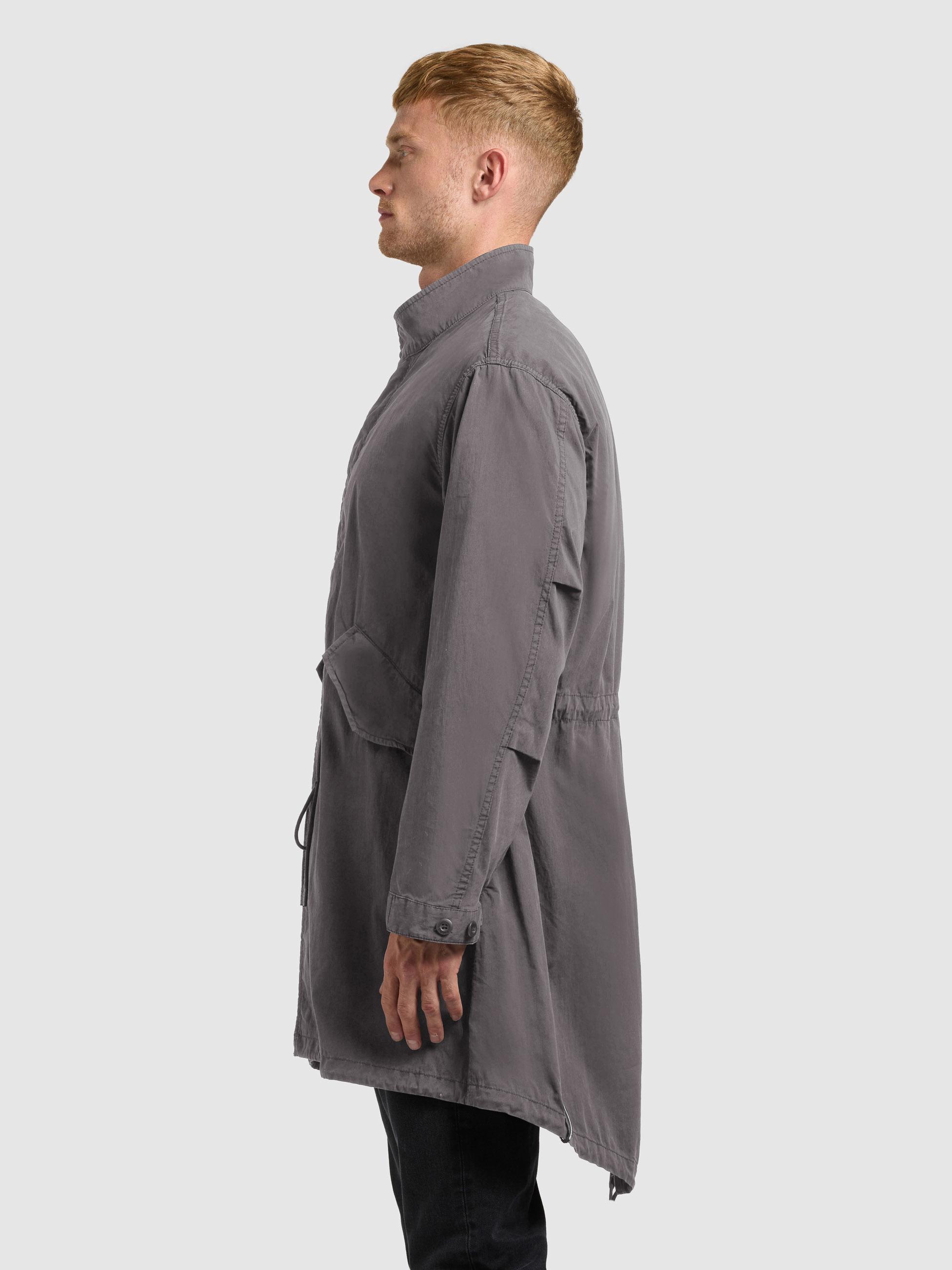 Lockerer Übergangsparka mit Stehkragen "Vito" Sea Grey
