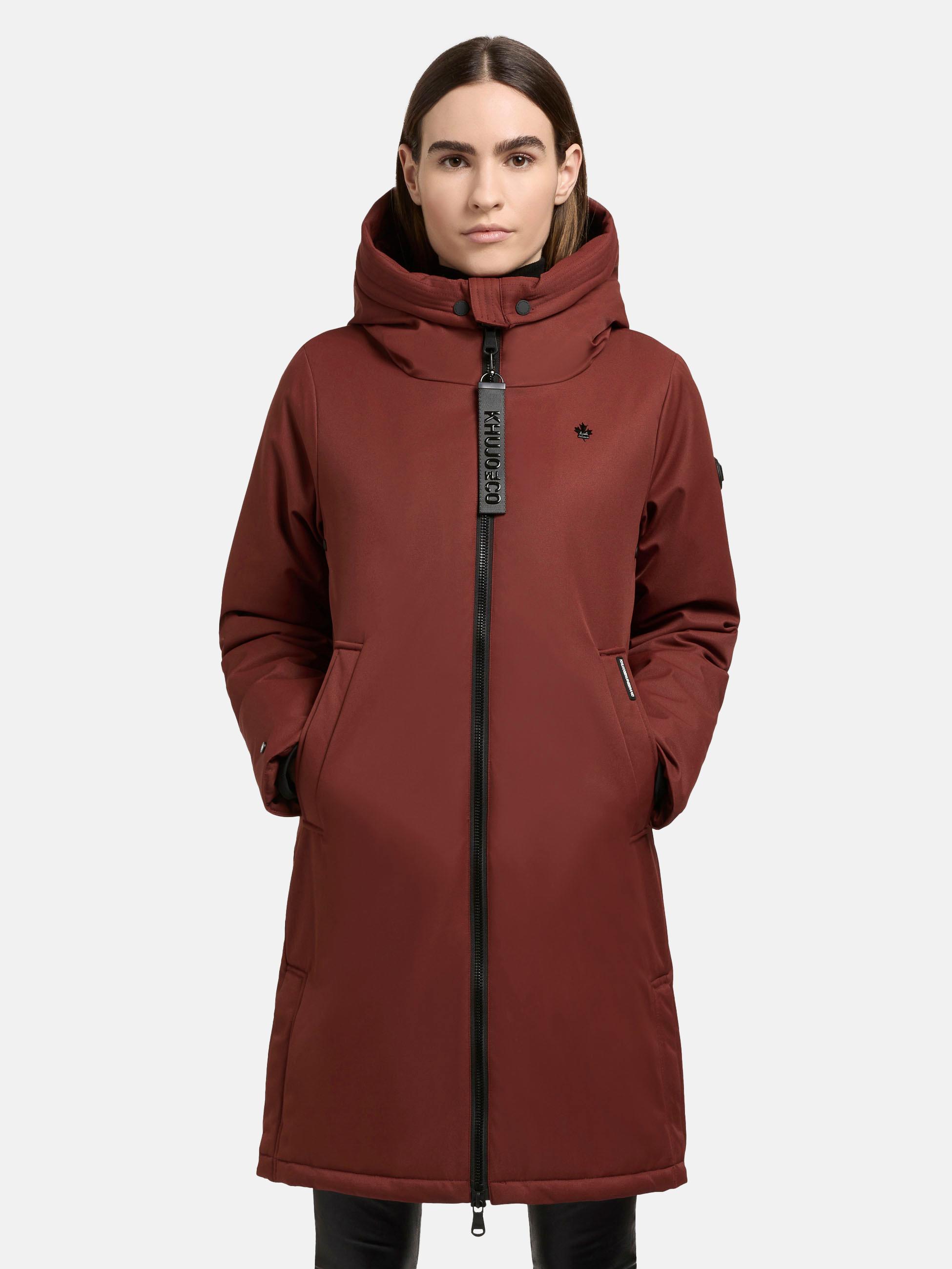 Winterparka mit großer Kapuze "Yaak3-YM" Coconut Brown